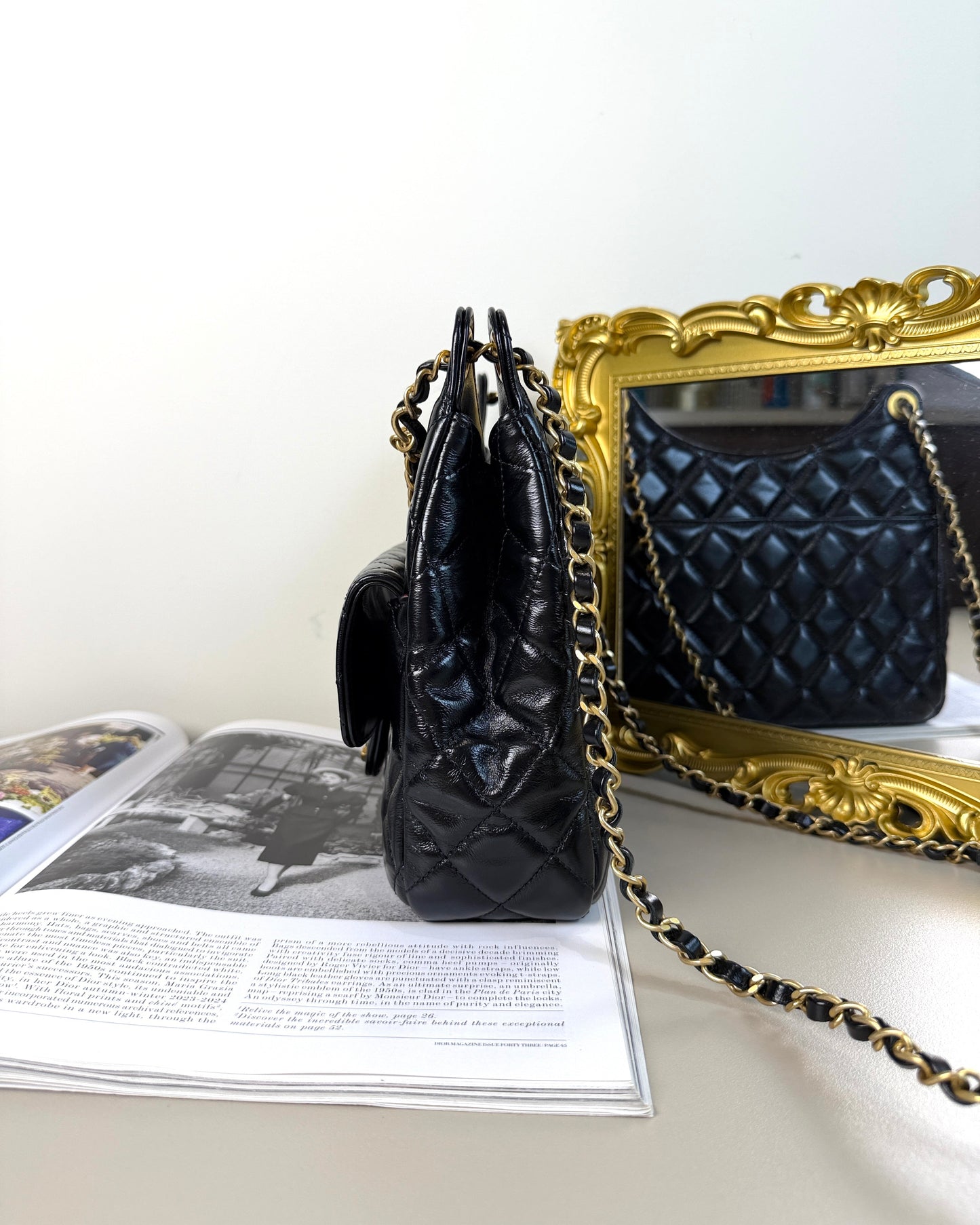 Wavy CC Hobo Bag