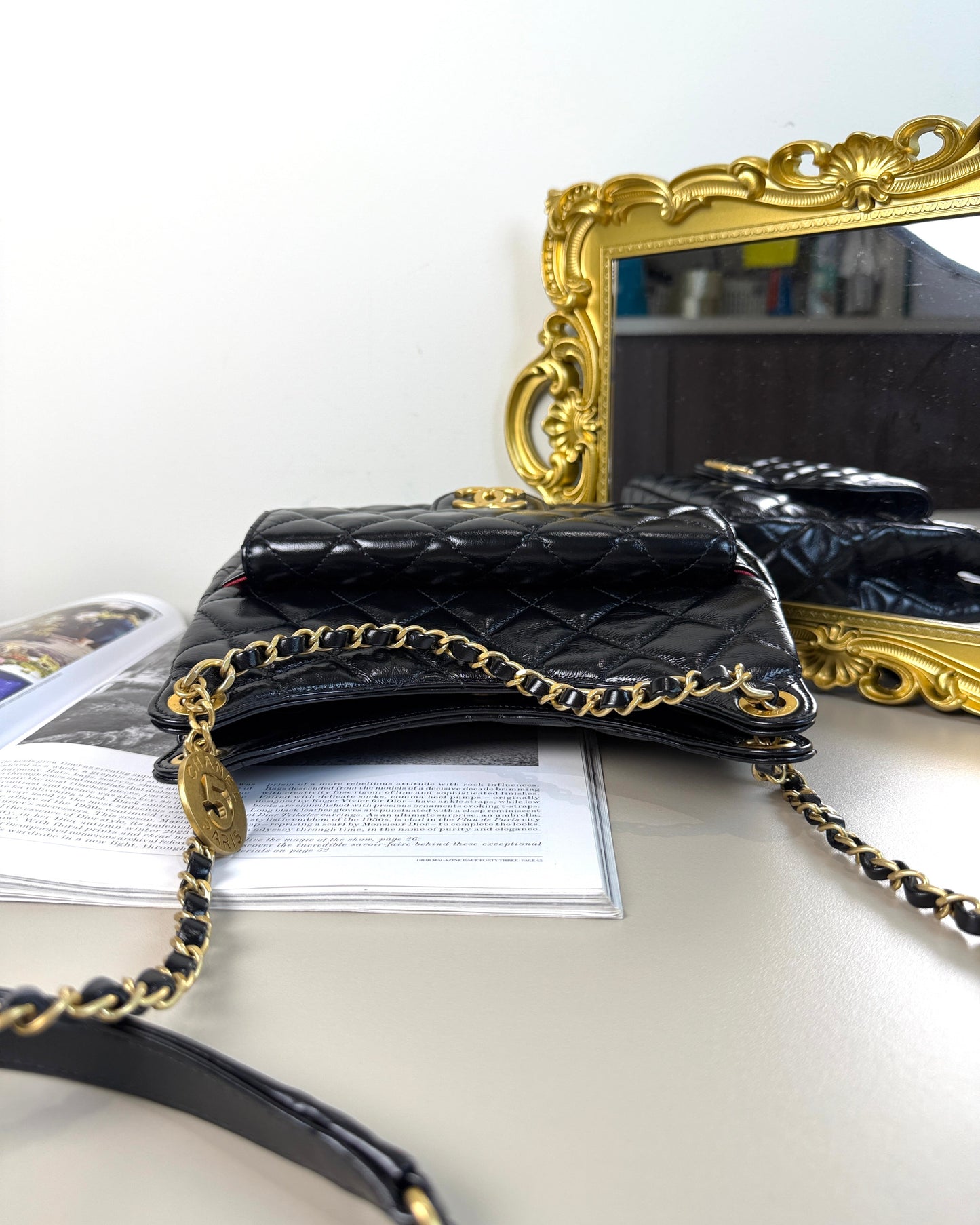 Wavy CC Hobo Bag