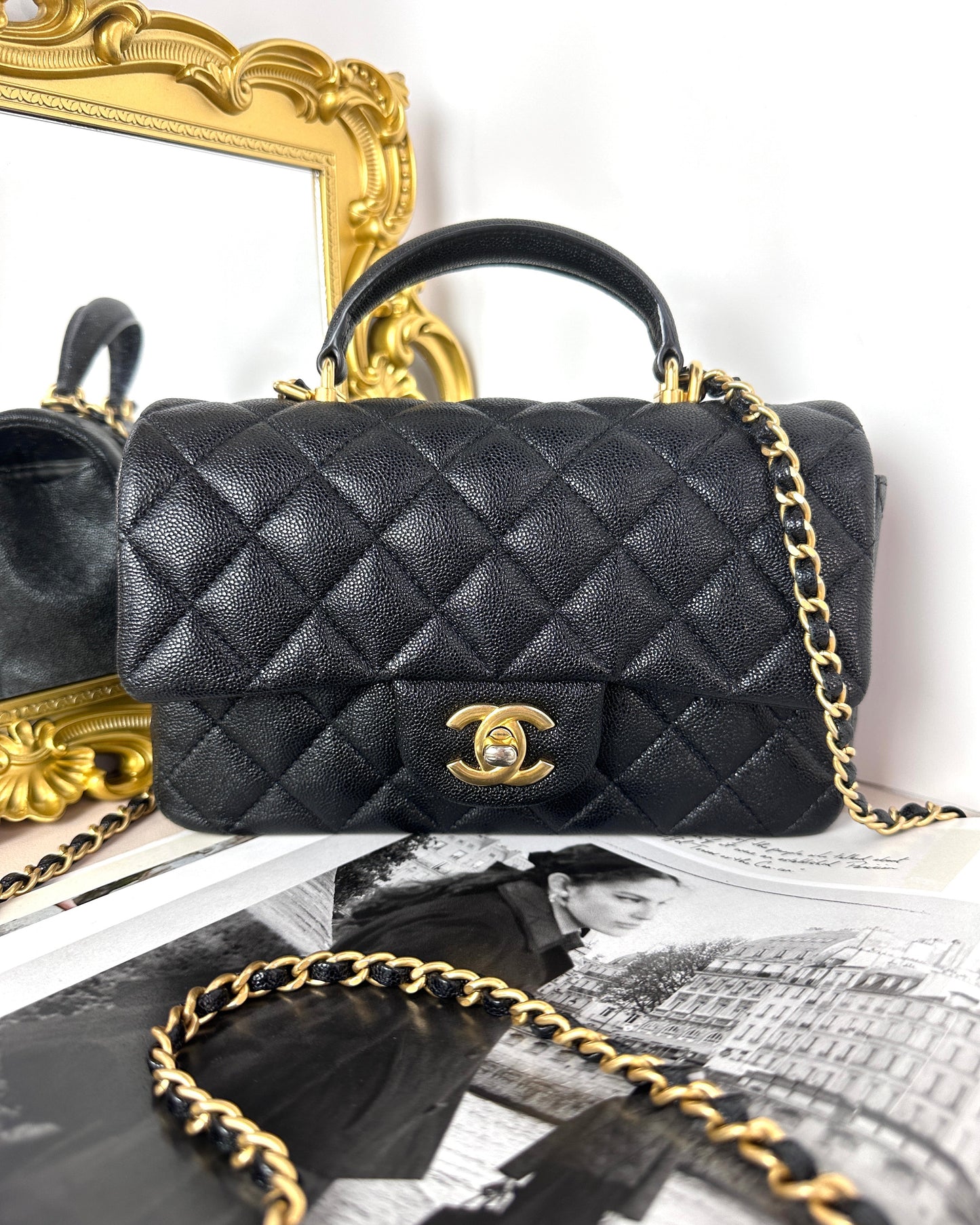 Mini Flap Bag with Top Handle