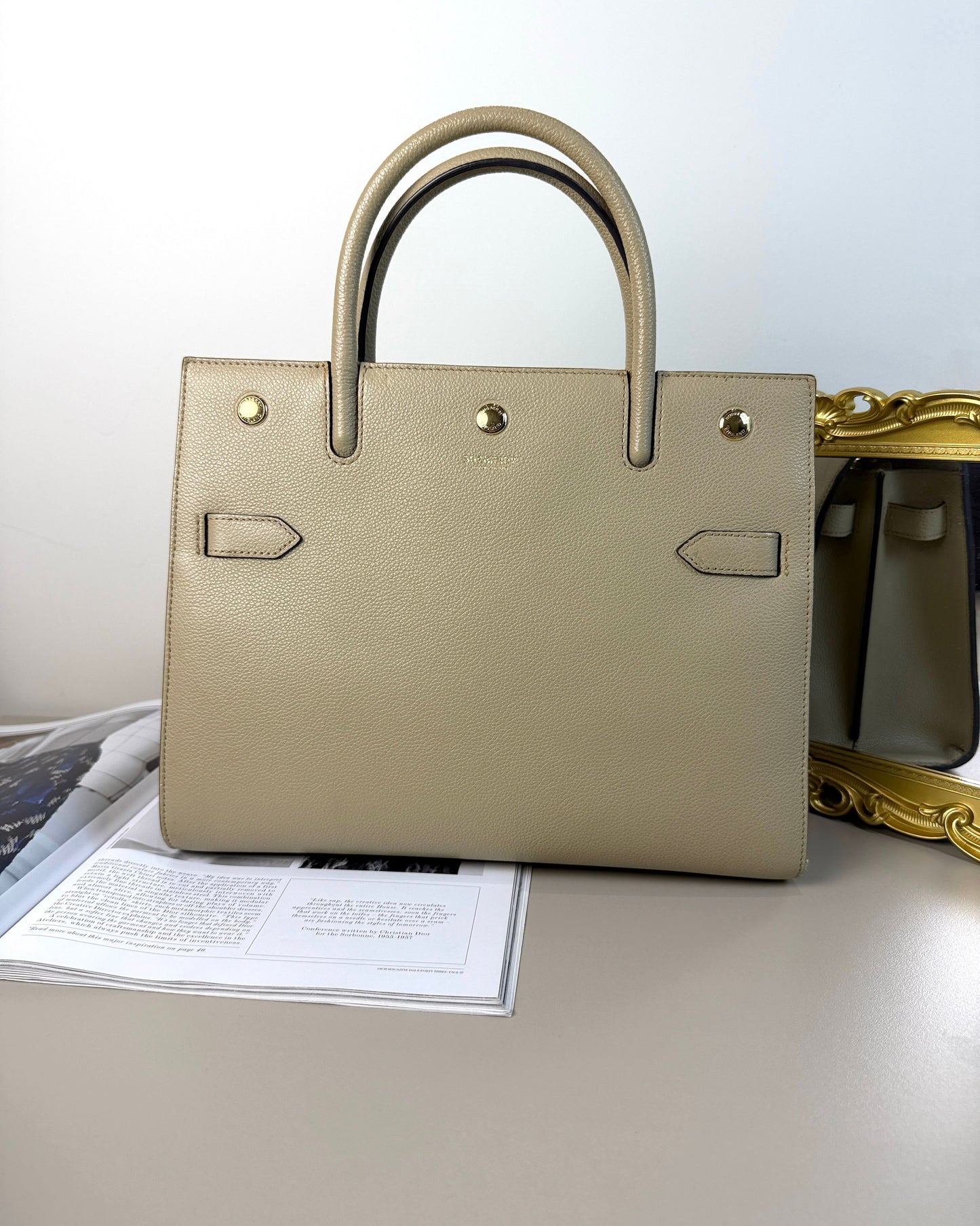 Small Two-Handle Title Bag