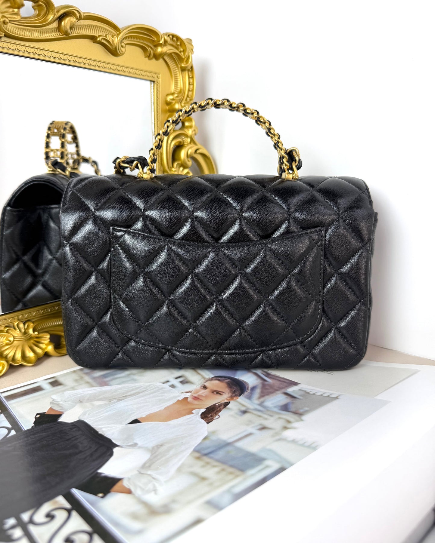 Mini Flap Bag with Top Handle