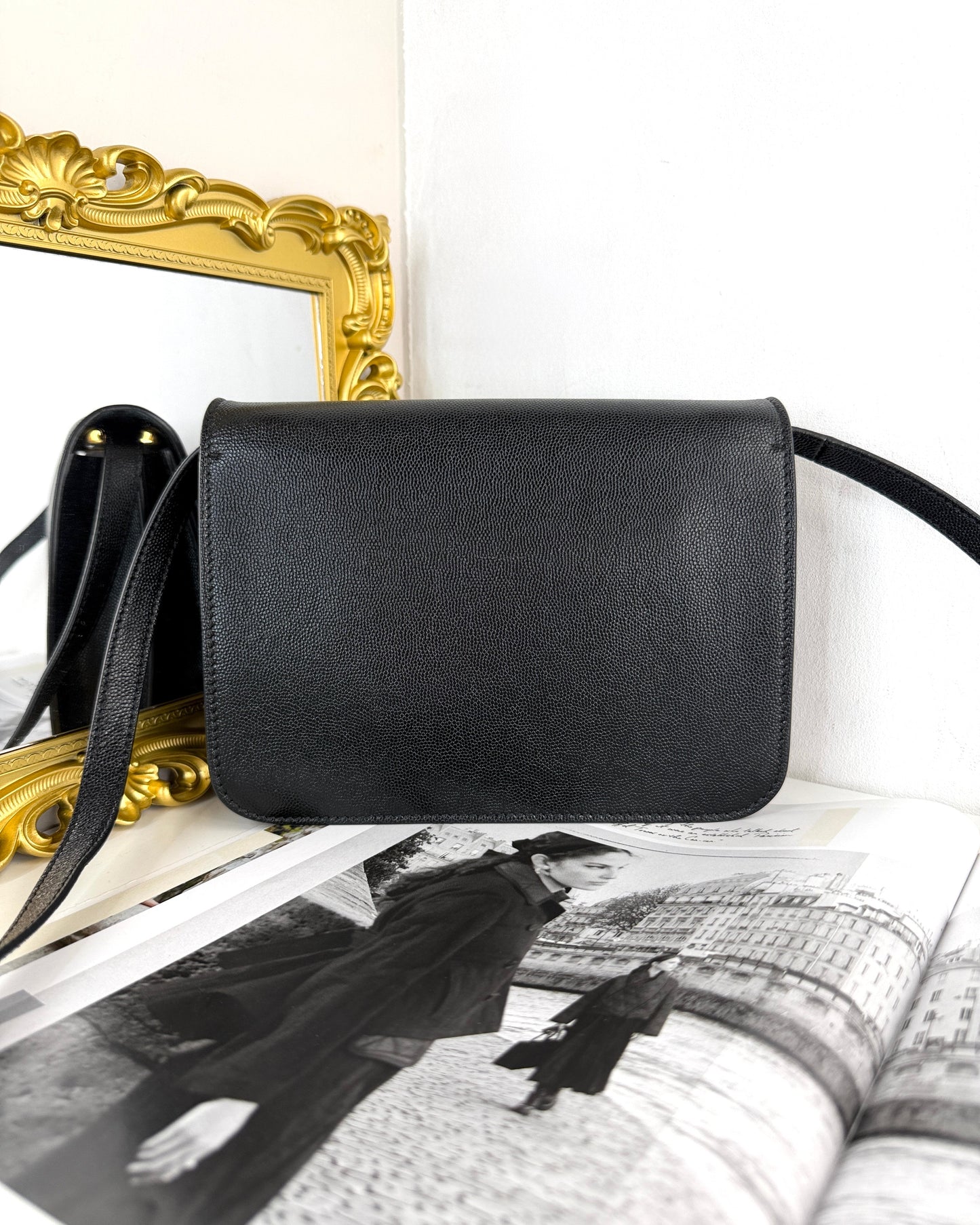 Small Grained Leather TB Bag