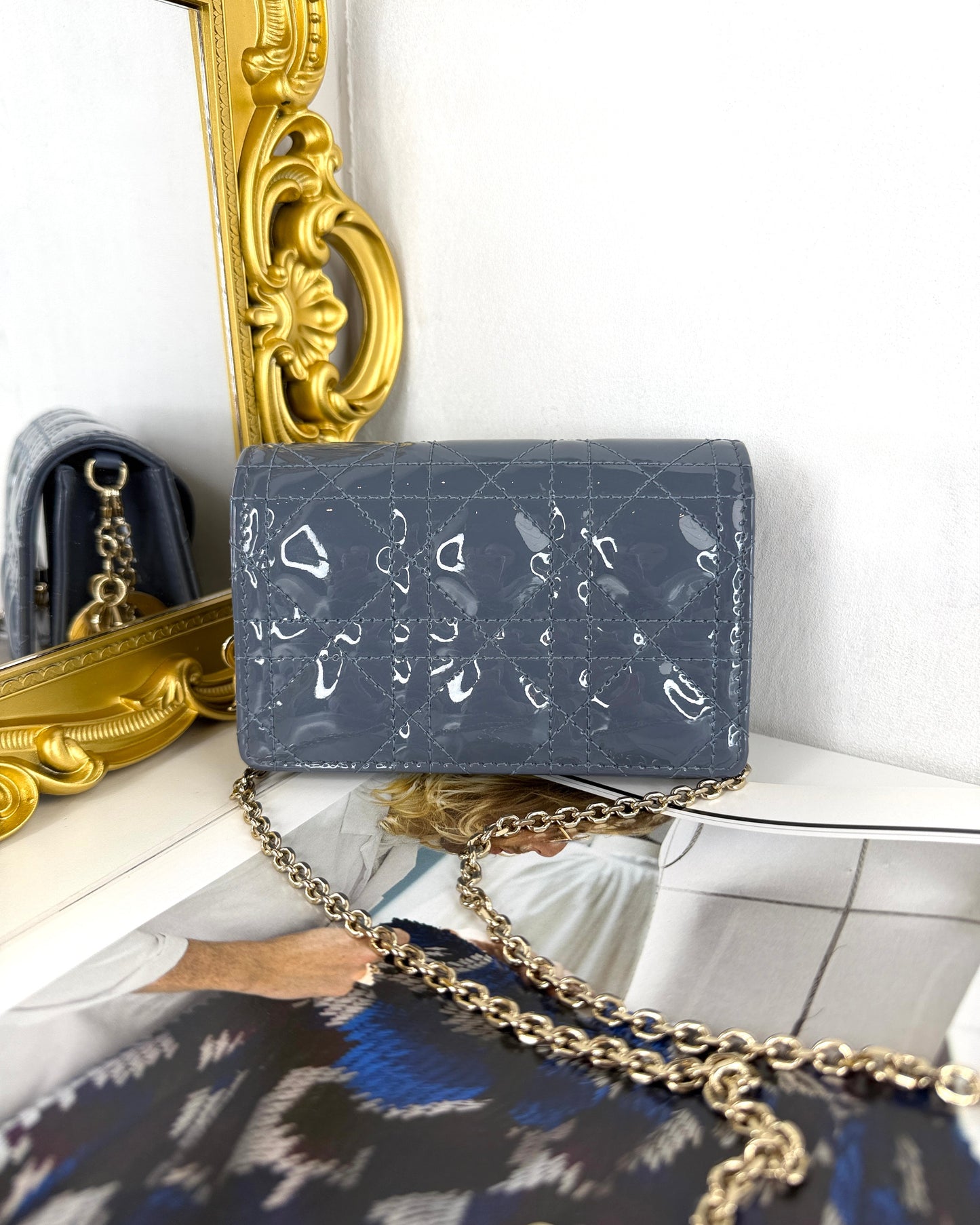 Lady Dior Lotus Wallet