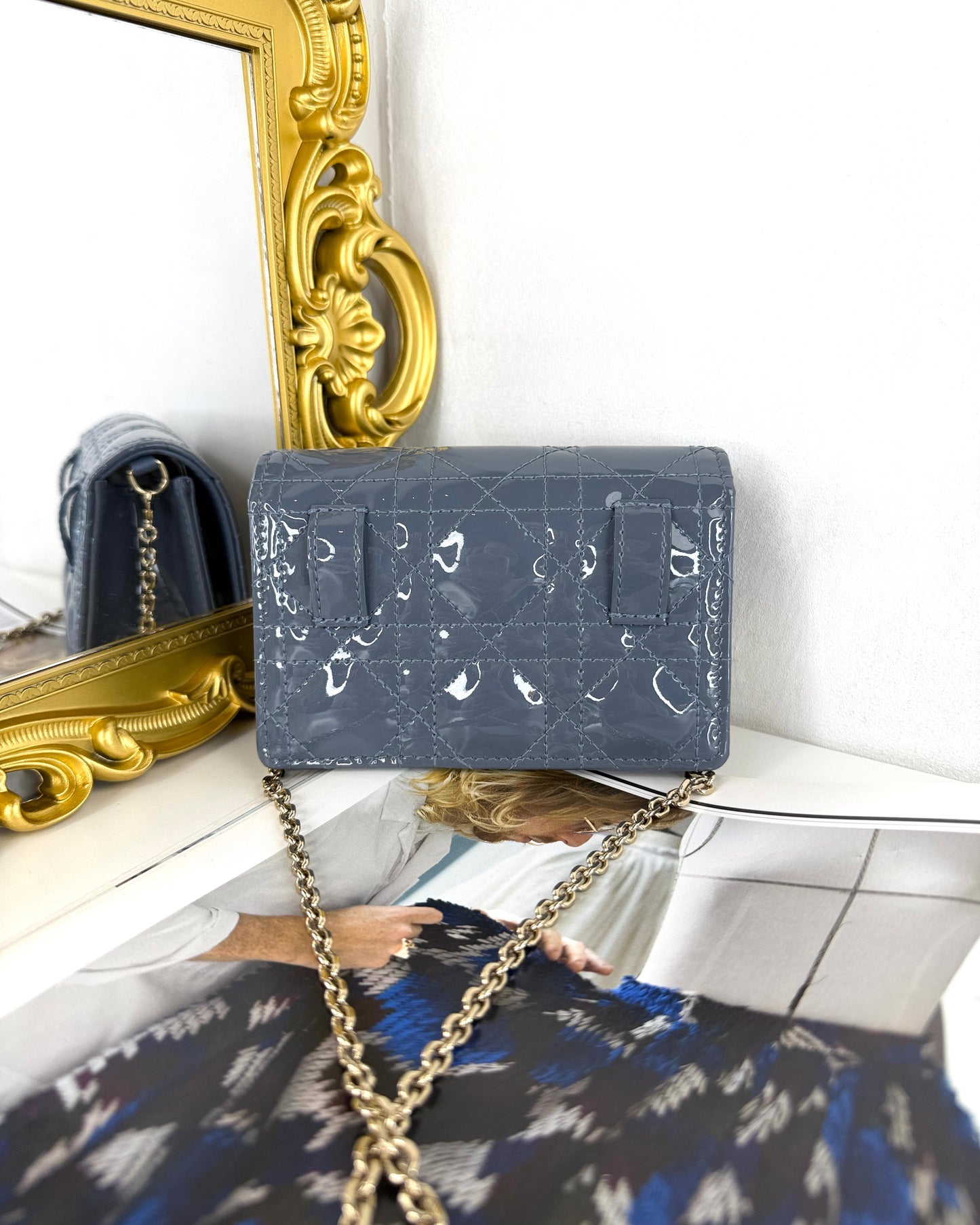 Lady Dior Lotus Wallet
