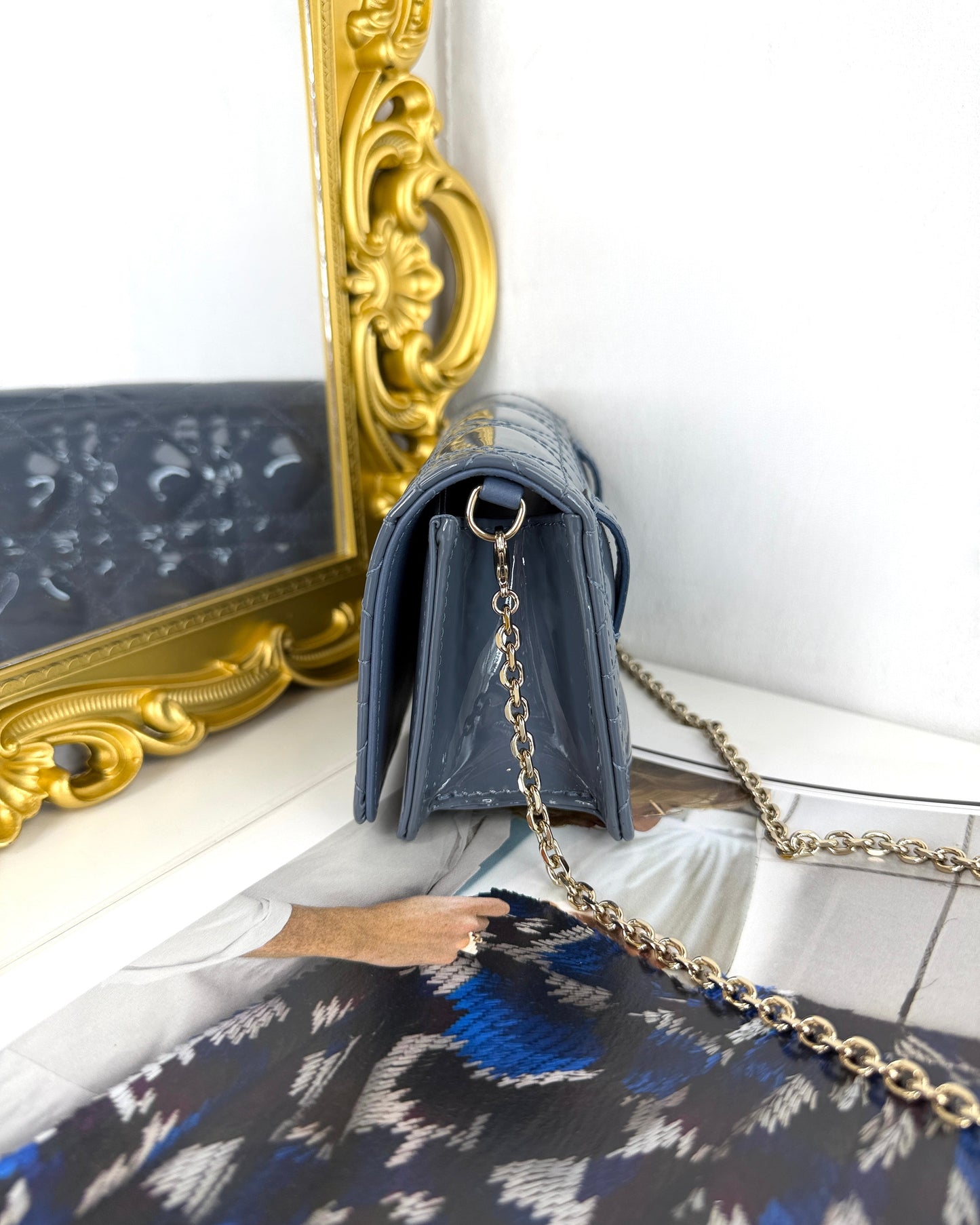 Lady Dior Lotus Wallet
