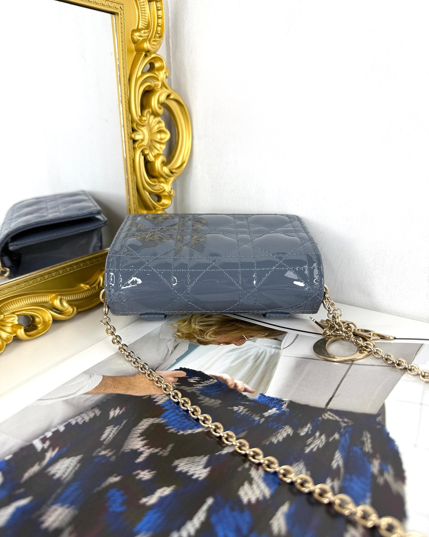 Lady Dior Lotus Wallet
