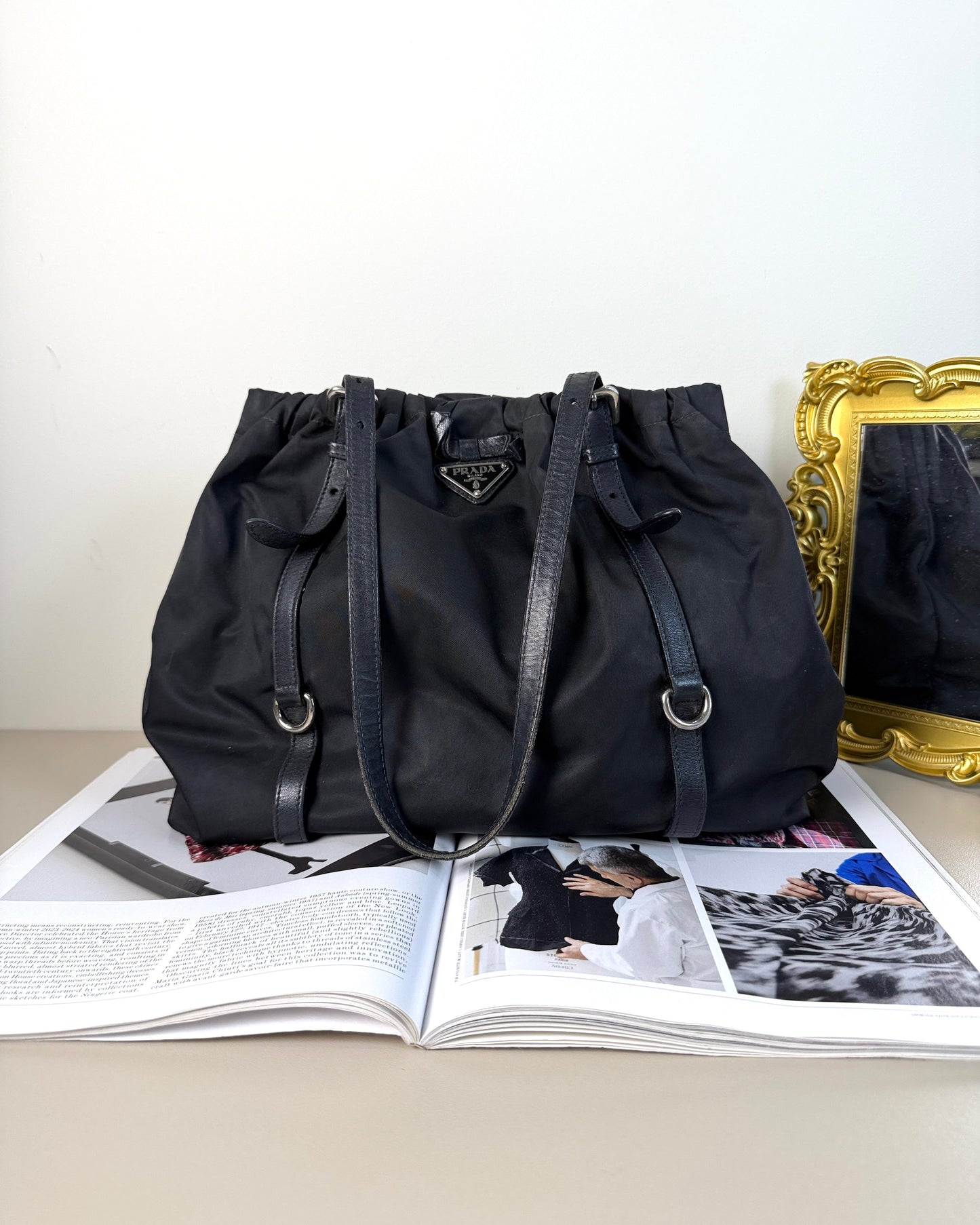 Tessuto Leather Shoulder Bag