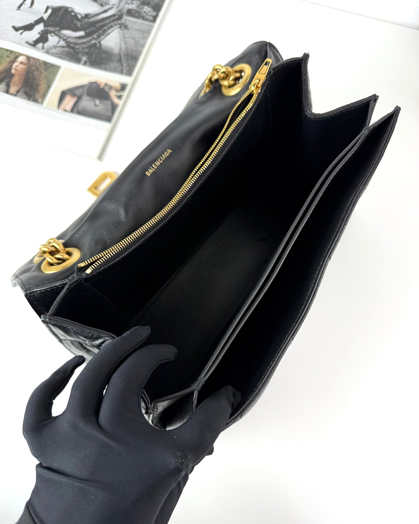Crush Quilted Chain Bag