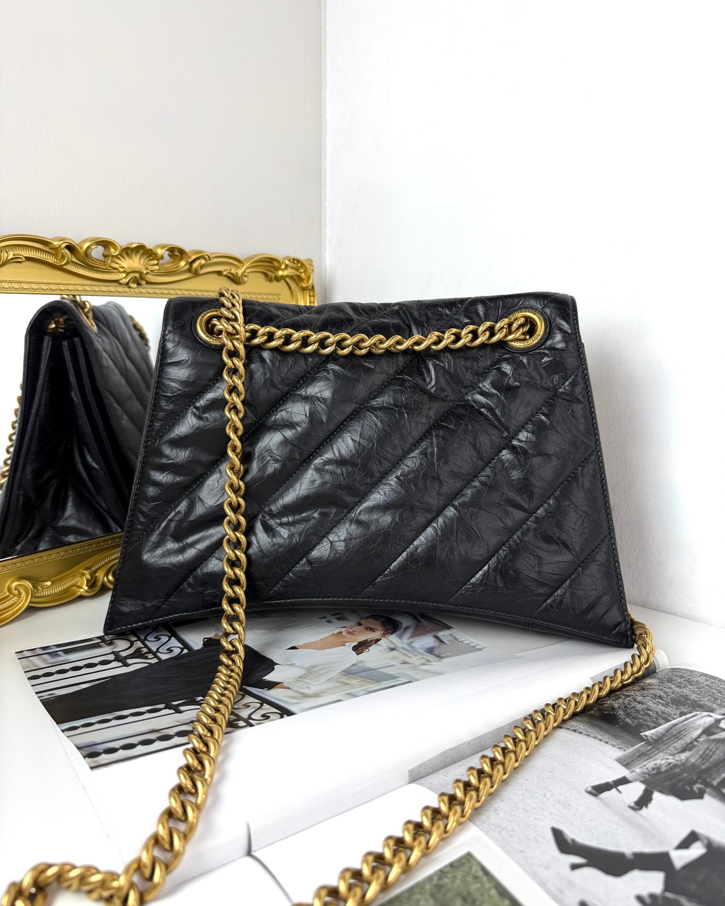 Crush Quilted Chain Bag