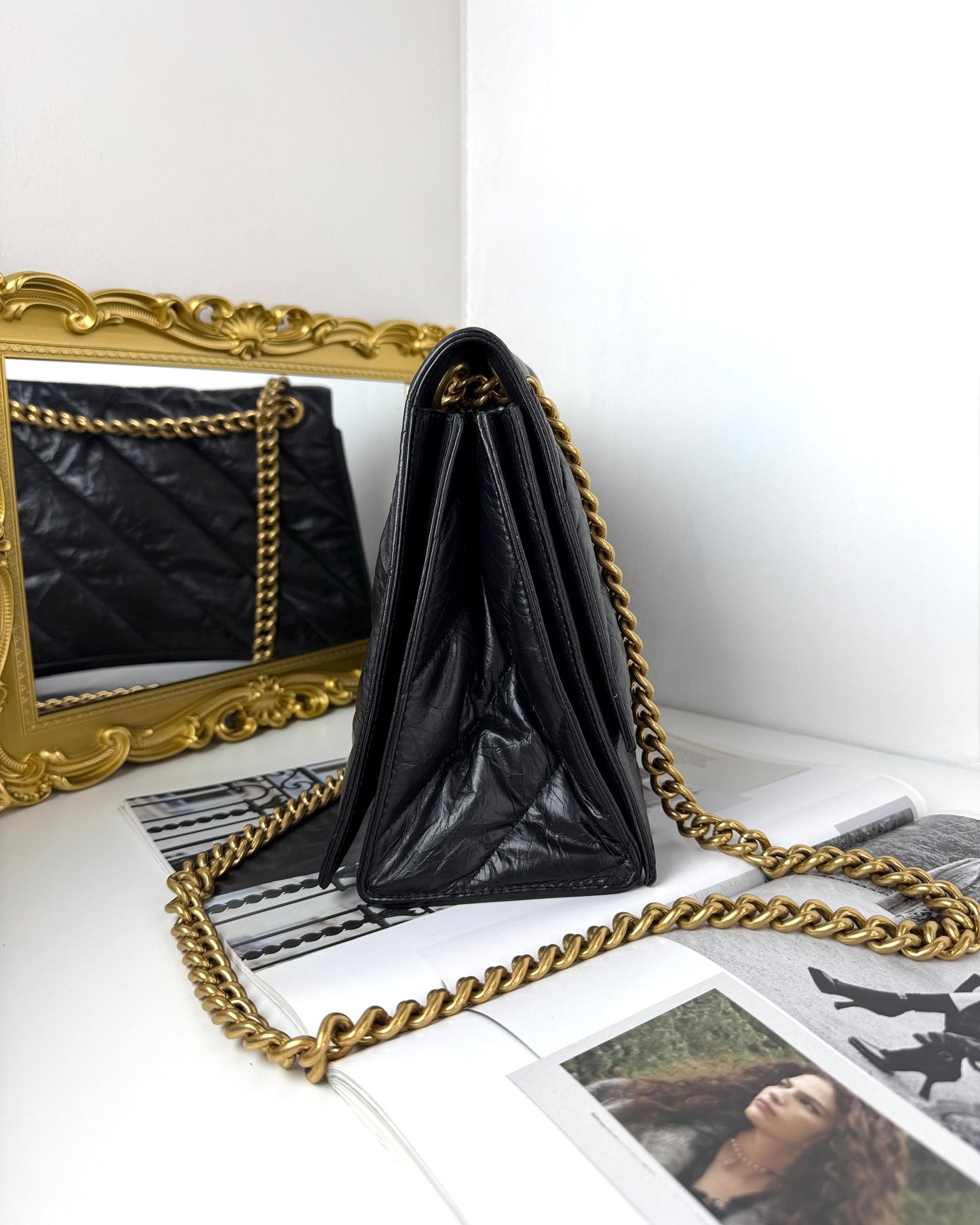 Crush Quilted Chain Bag