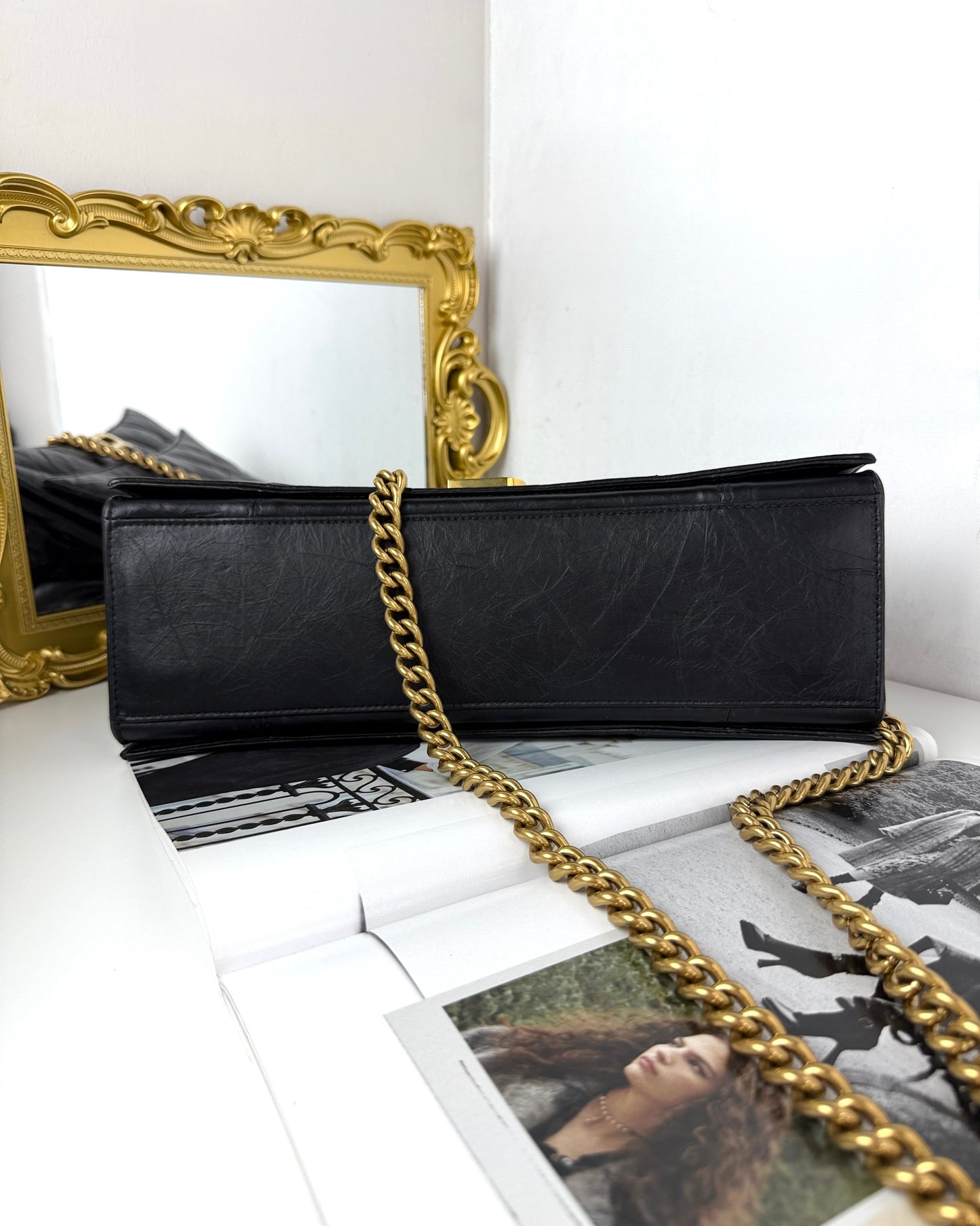 Crush Quilted Chain Bag