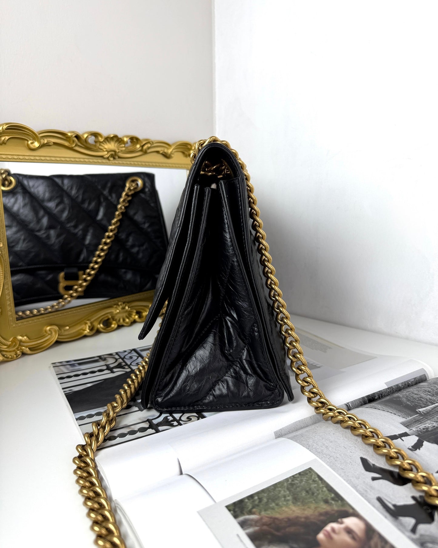 Crush Quilted Chain Bag