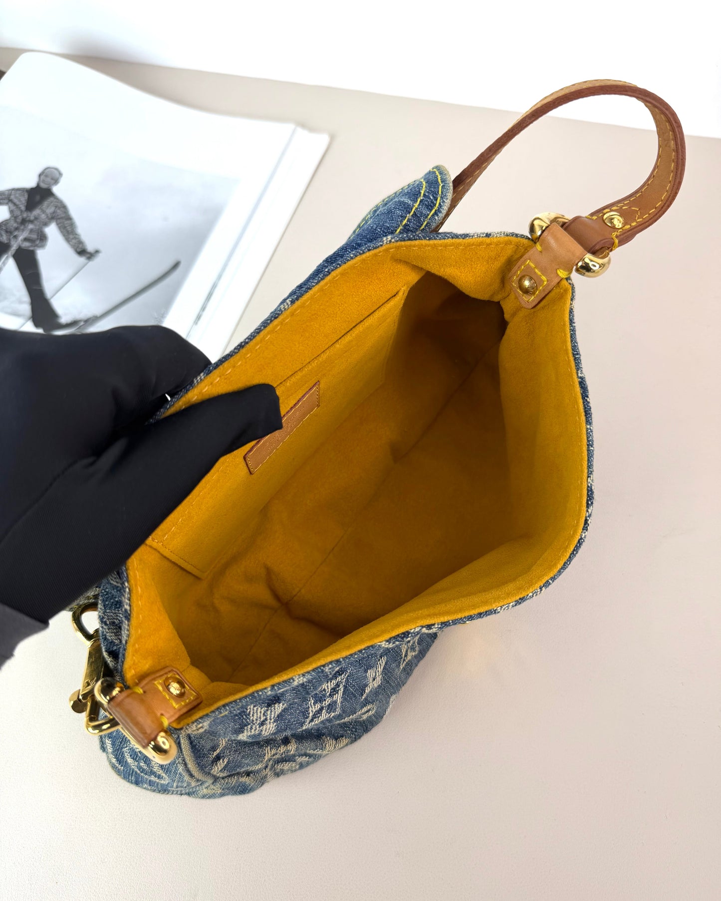 Denim Mini Pleaty Fashionphile