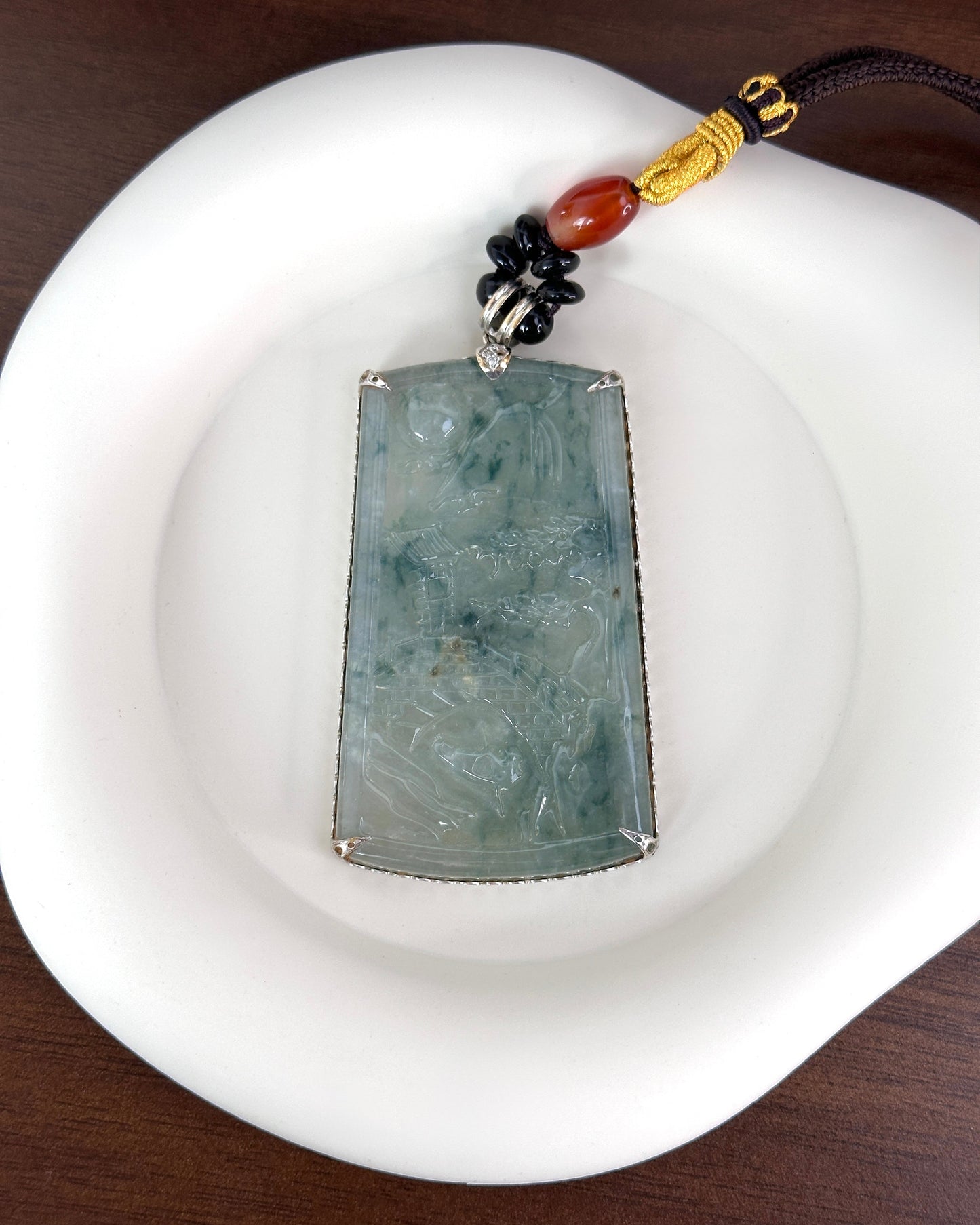 Jadeite Landscape Pendant