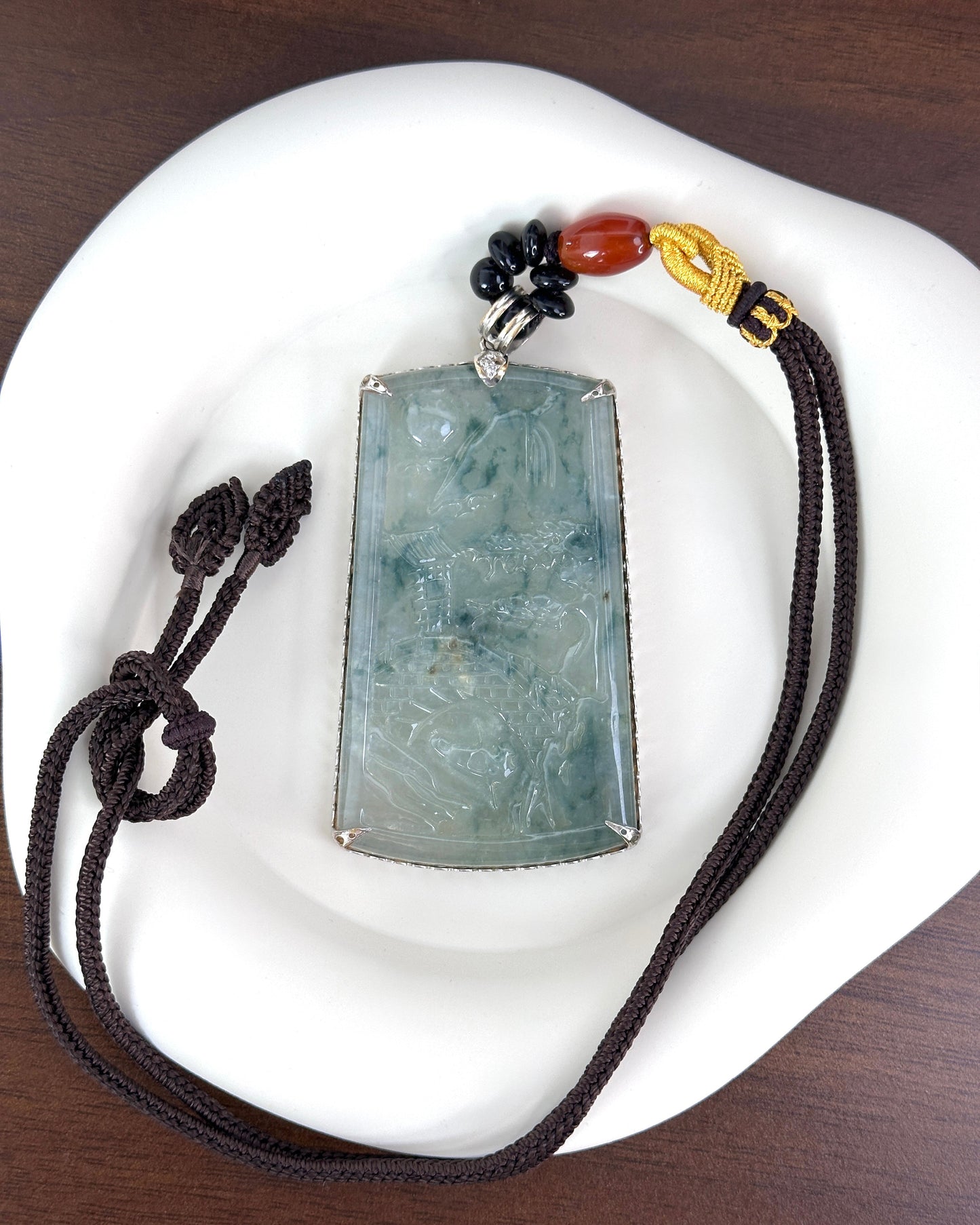 Jadeite Landscape Pendant
