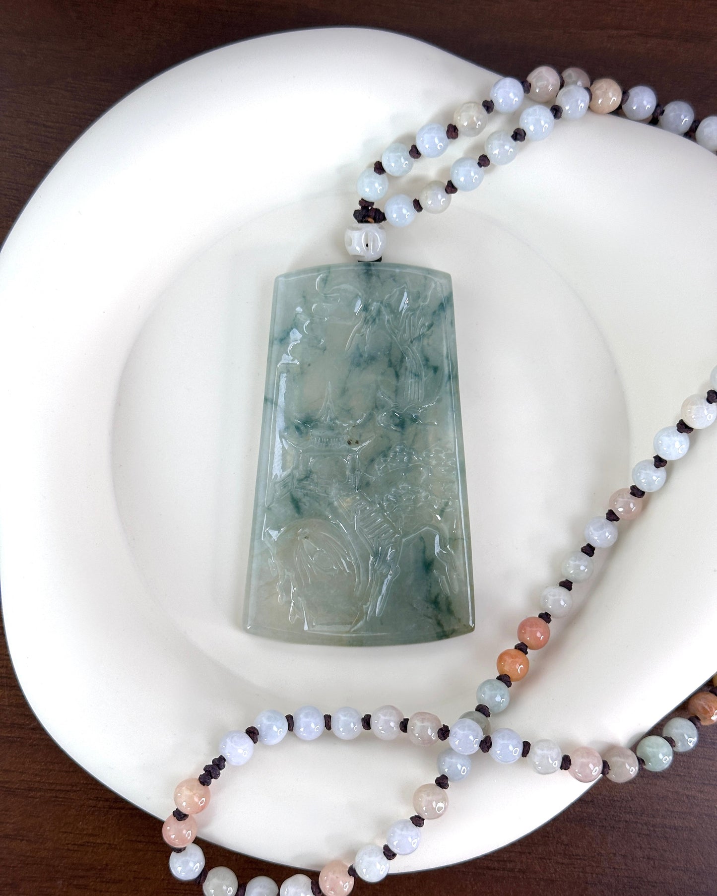 Jadeite Shan-Shui Pendant