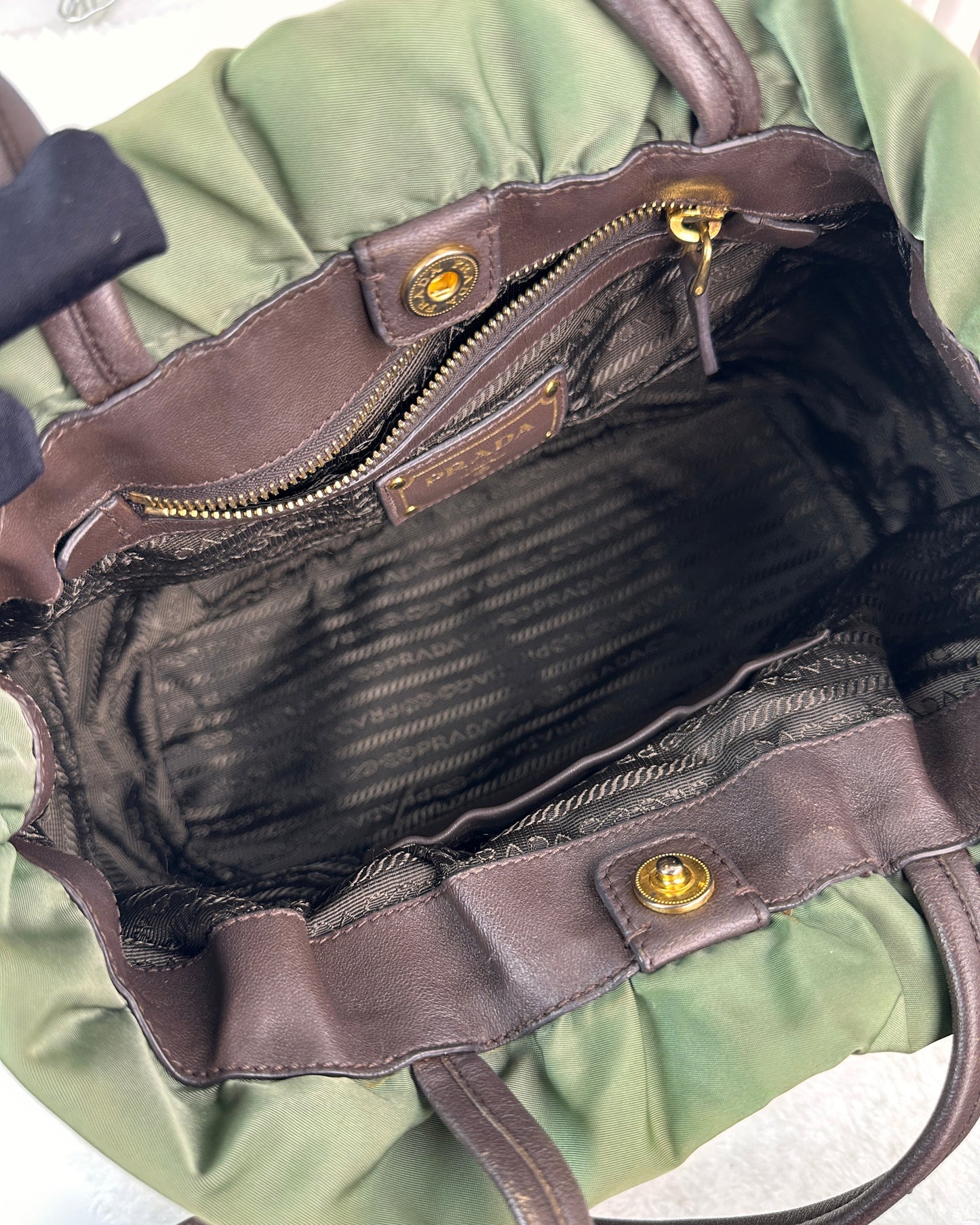 Logo Jacquard Nylon Tote