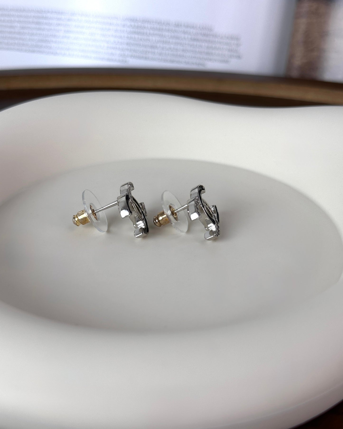 Interlocking CC Stud Earrings