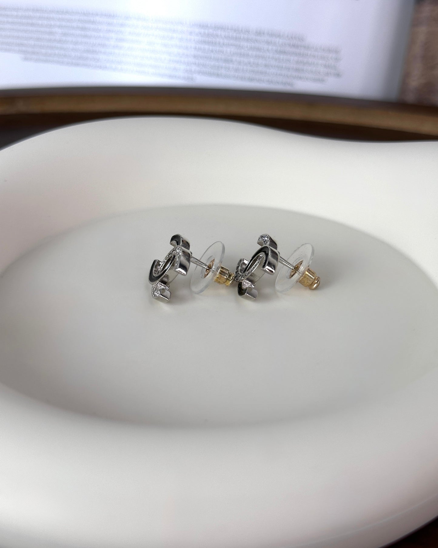 Interlocking CC Stud Earrings