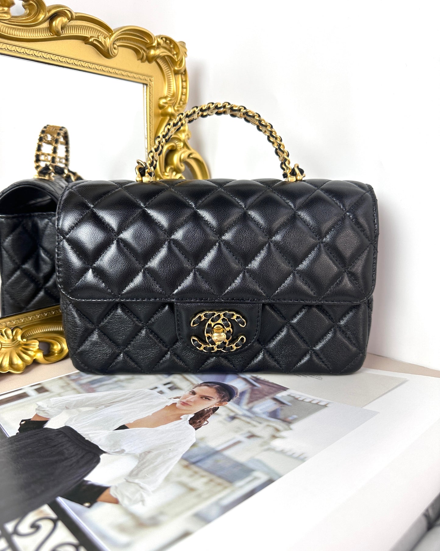Mini Flap Bag with Top Handle