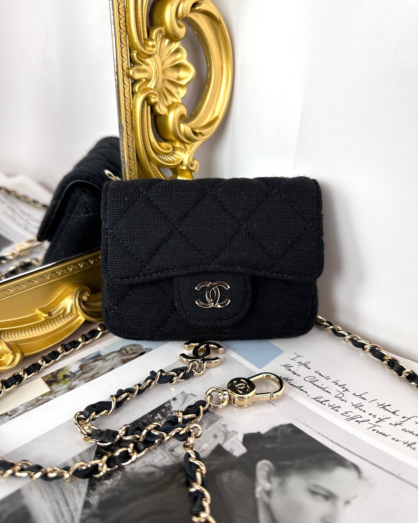 Mini Classic Jersey Flap Belt Bag