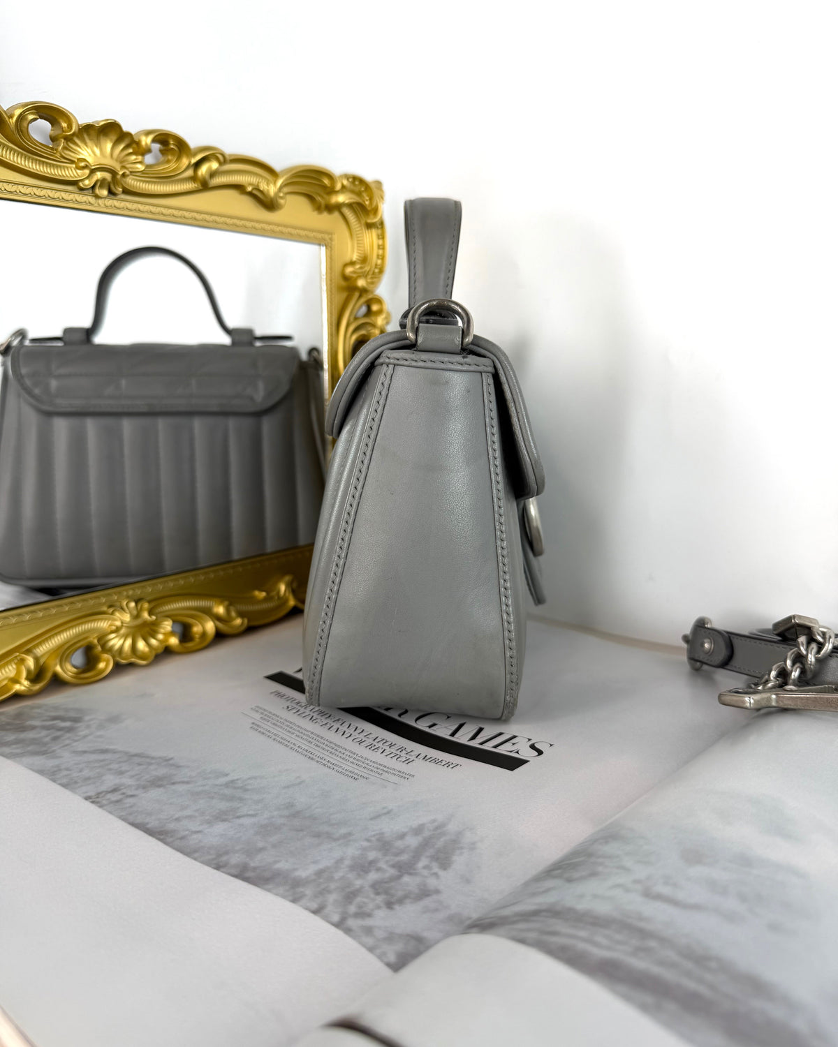 GG Marmont Mini Top Handle Bag