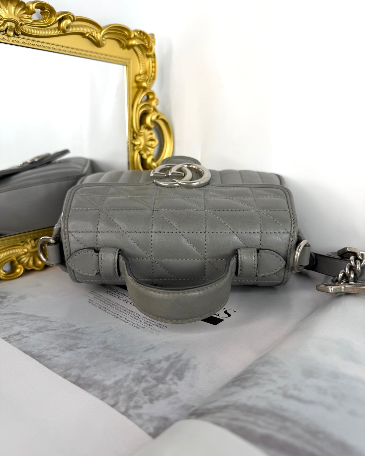GG Marmont Mini Top Handle Bag