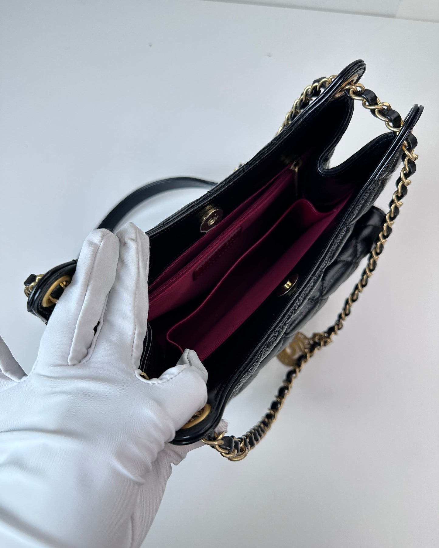Wavy CC Hobo Bag