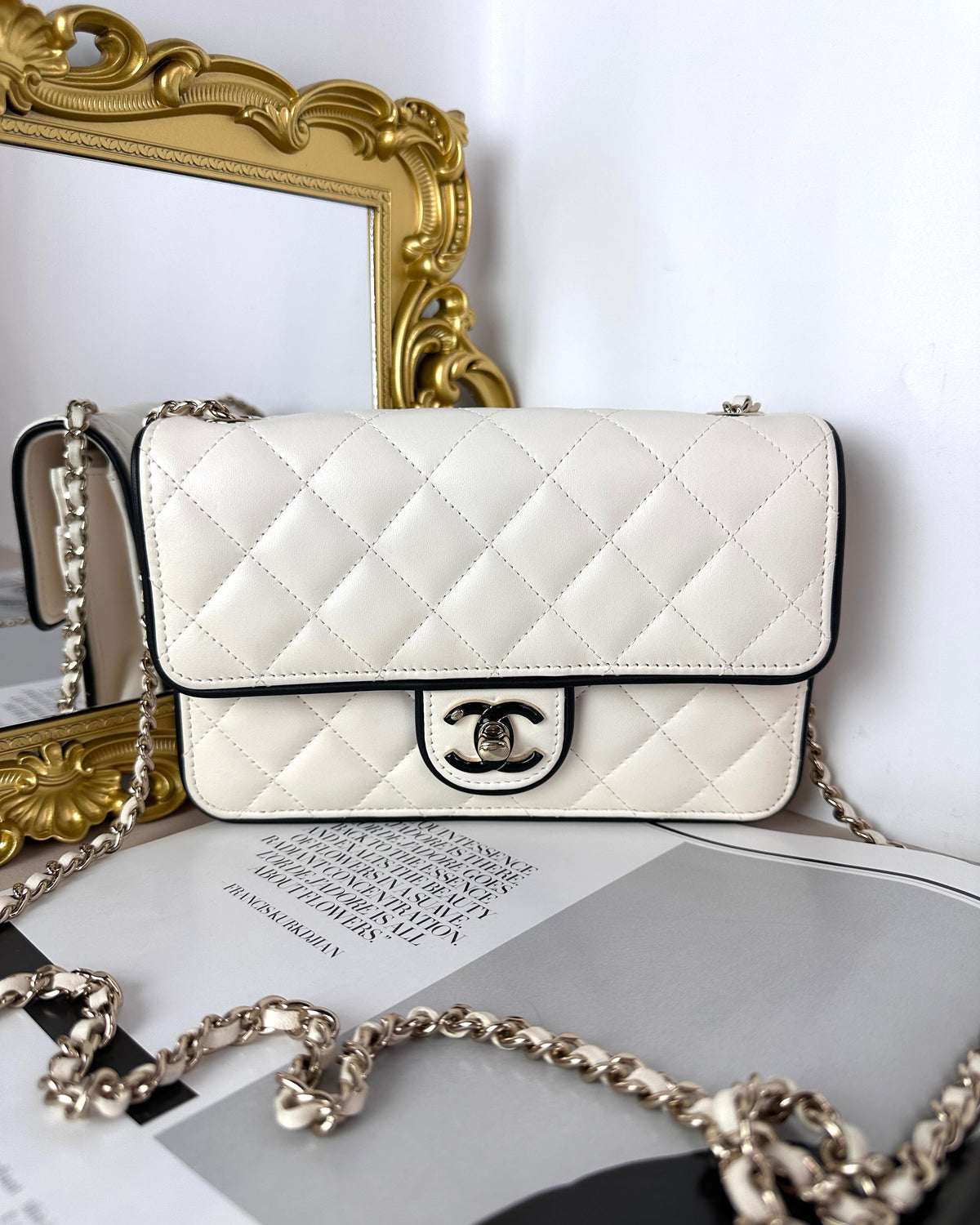 Small Flap Bag with Chain