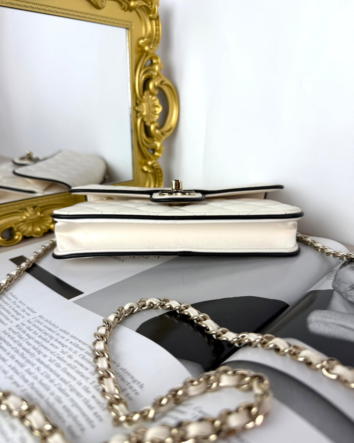 Small Flap Bag with Chain