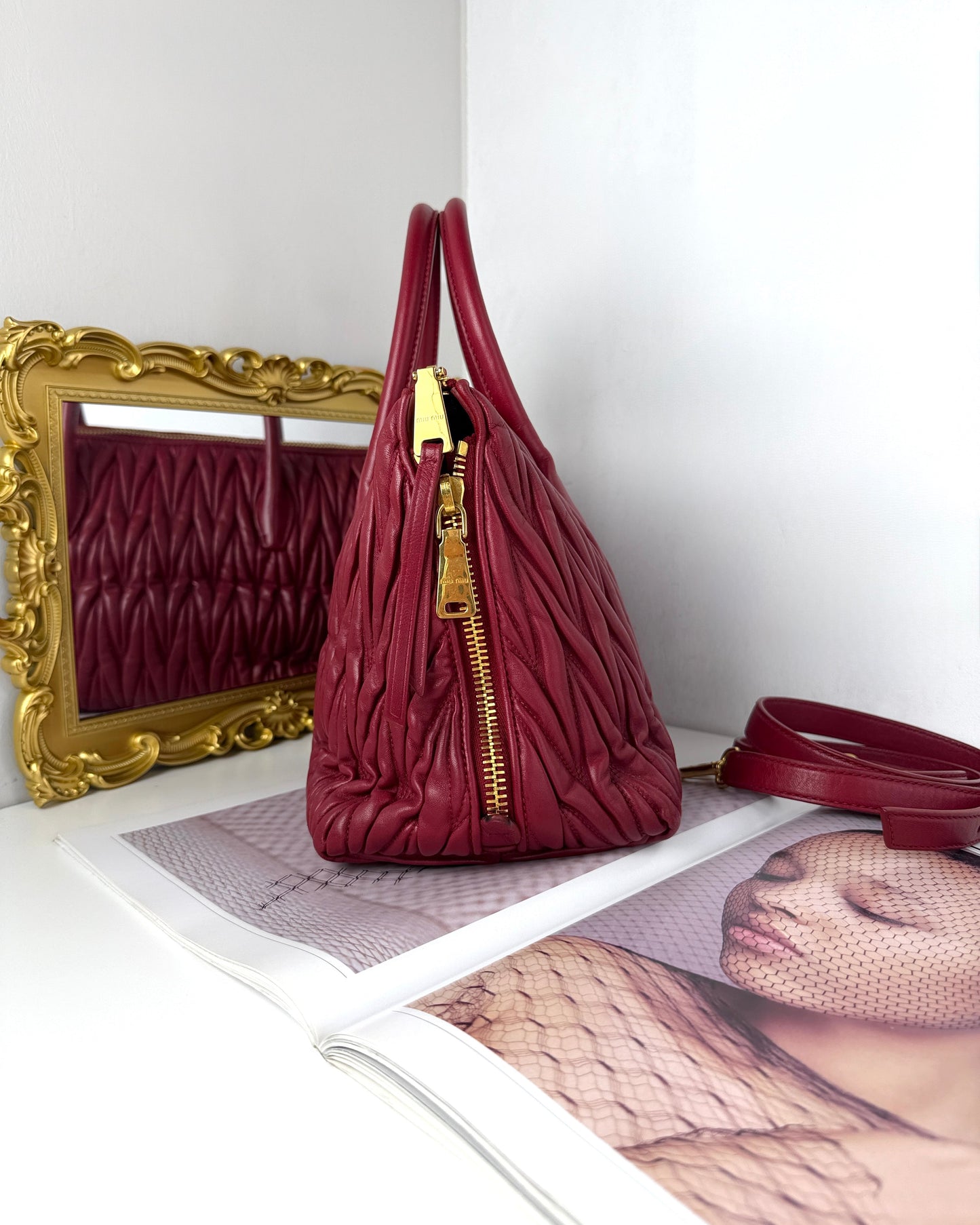 Matelassé Leather Tote Bag