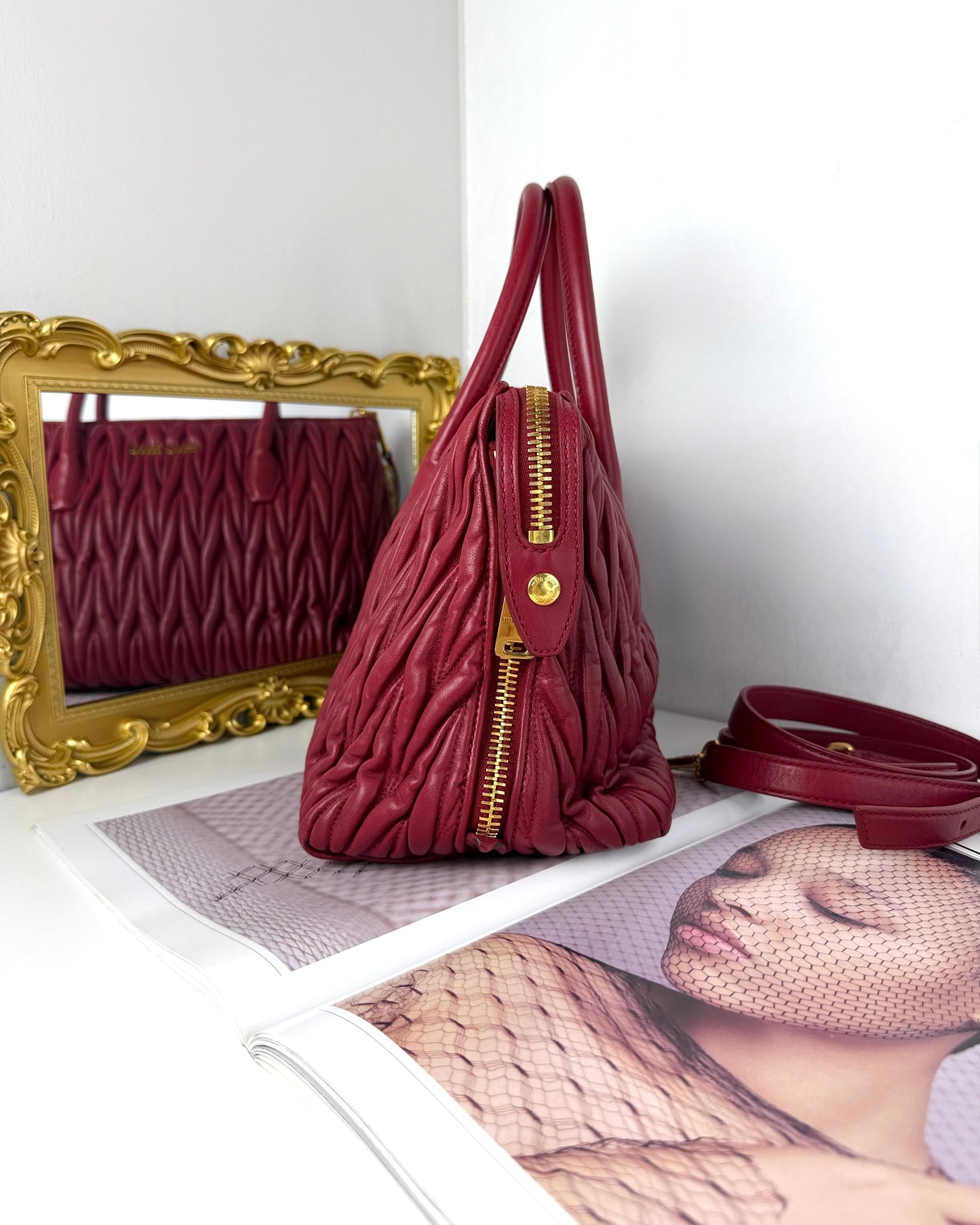 Matelassé Leather Tote Bag