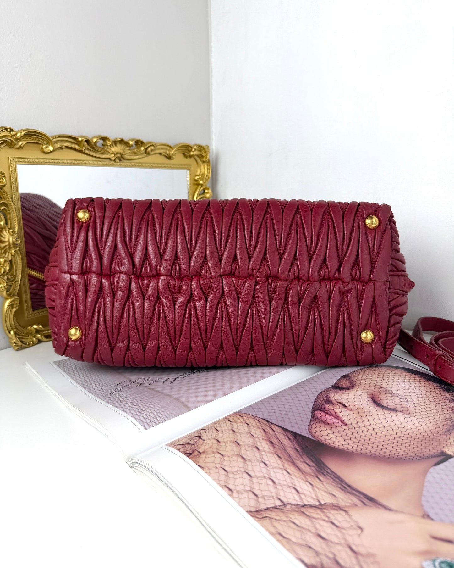 Matelassé Leather Tote Bag