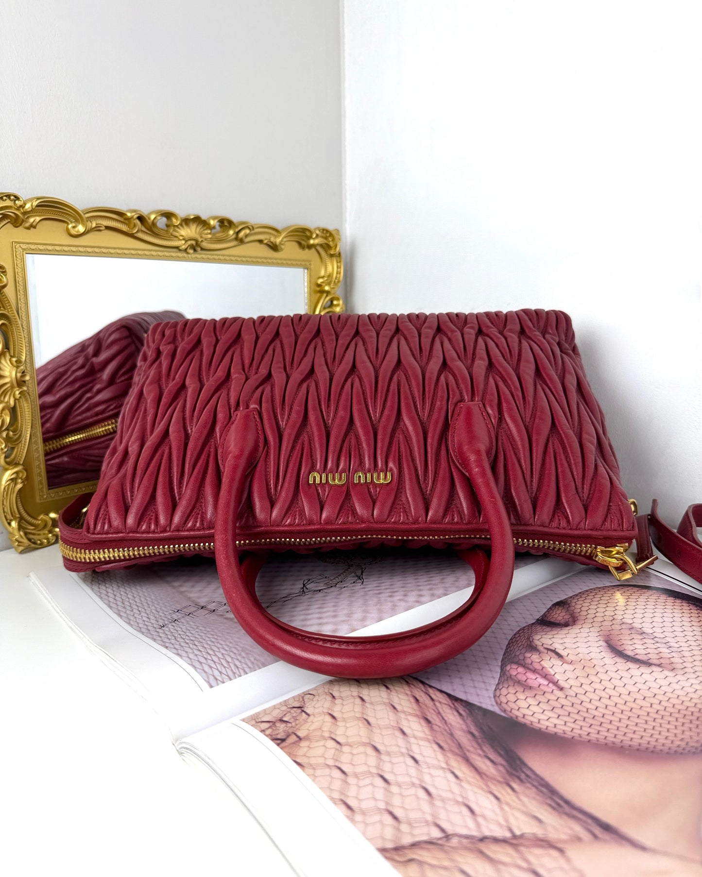 Matelassé Leather Tote Bag