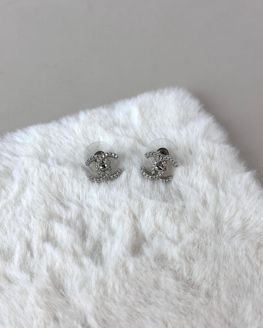 Classic CC Rhinestone Stud Earrings