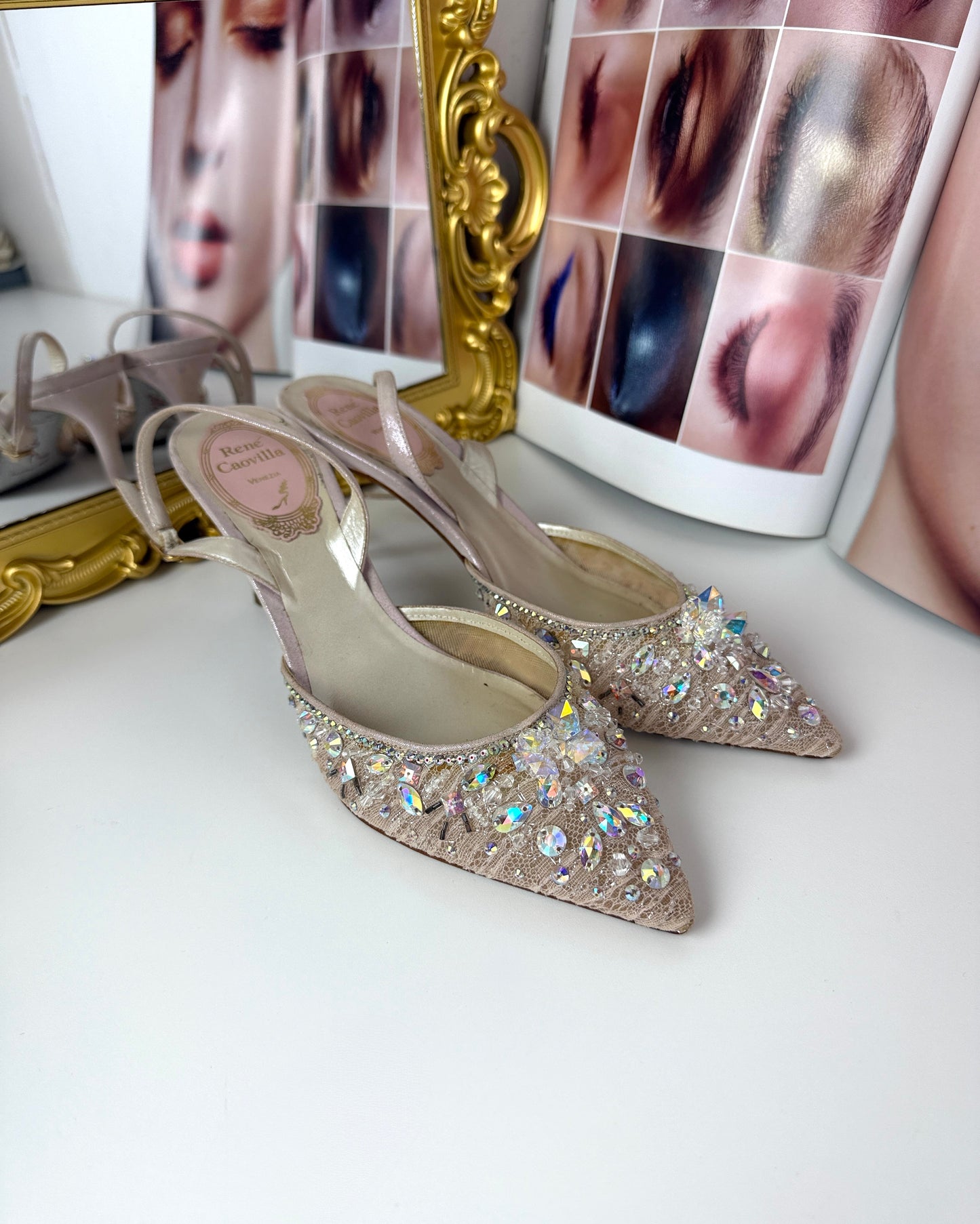 Chandelier Slingback Pumps