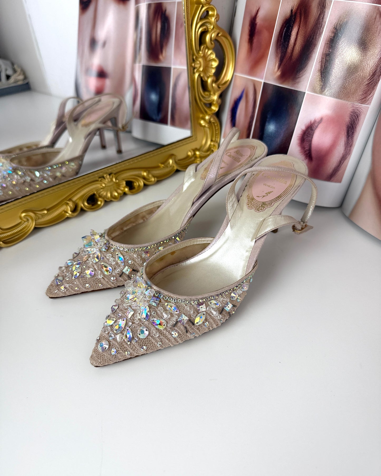 Chandelier Slingback Pumps