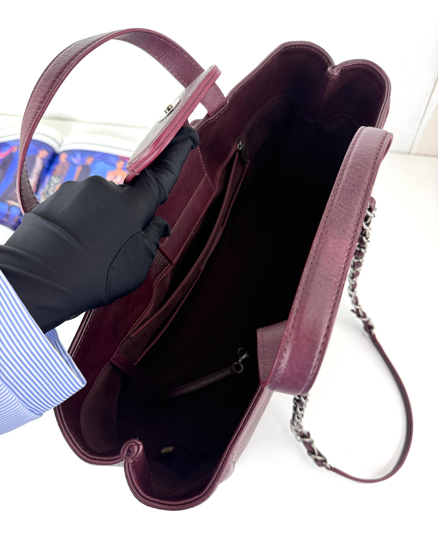 Quilted Grained Shopping Tote