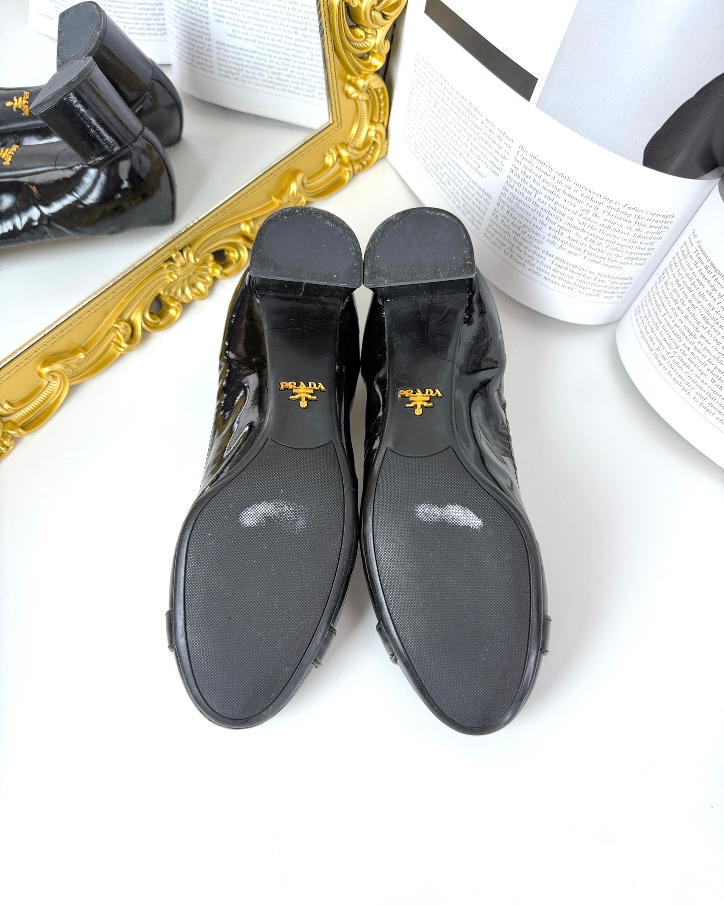 Buckle Block Heel Pumps