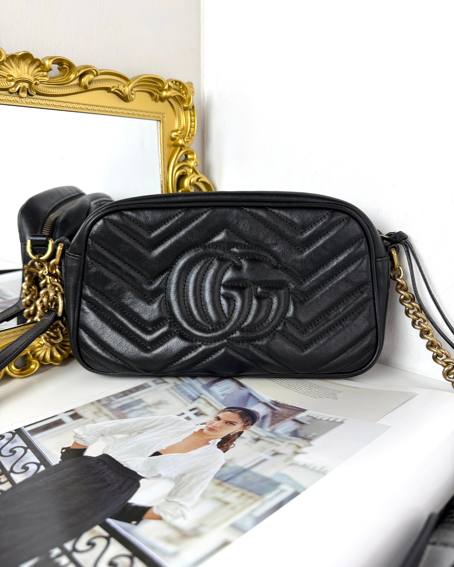 GG Marmont Matelassé Camera Bag