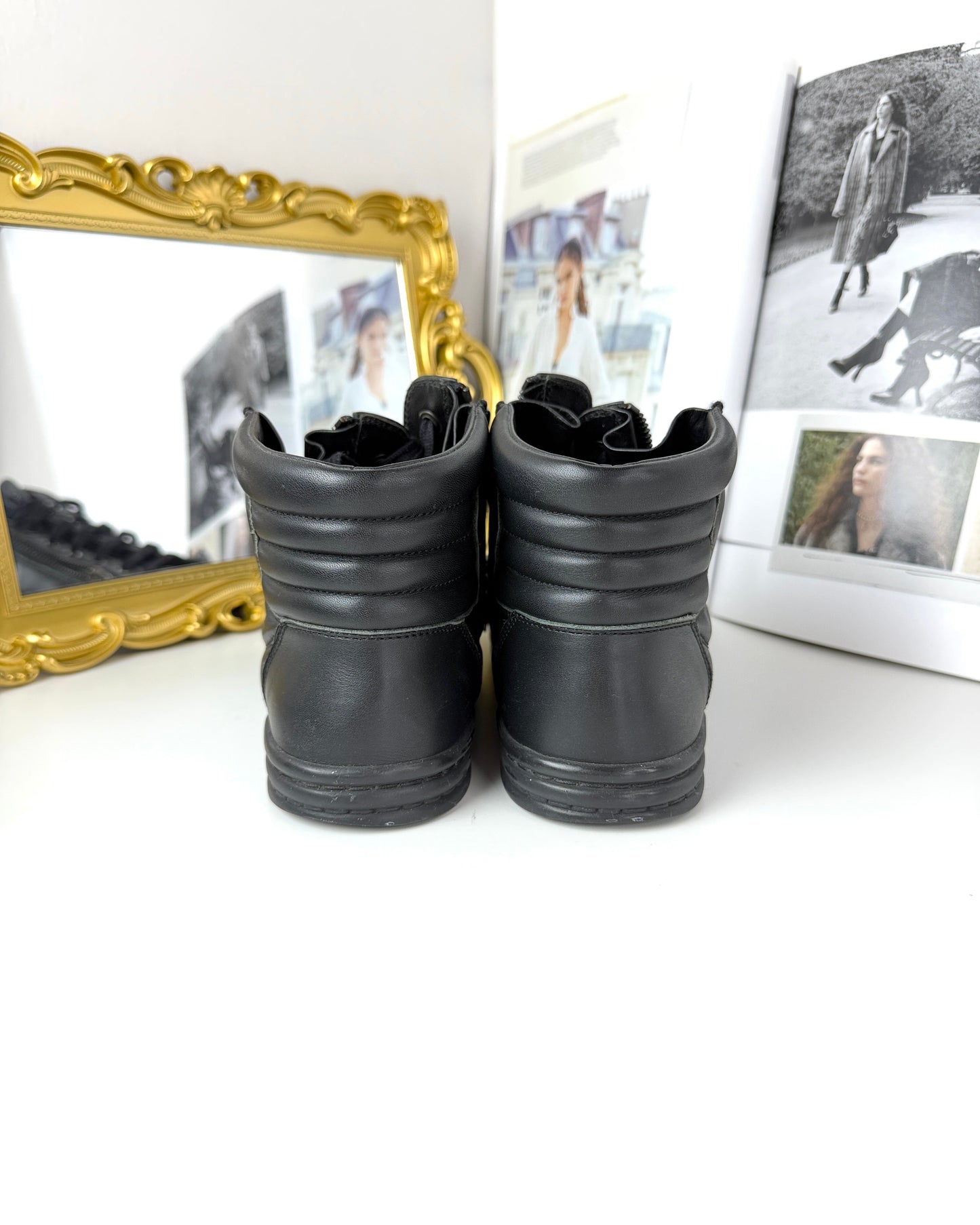 CC Double Zip High-Top Sneaker