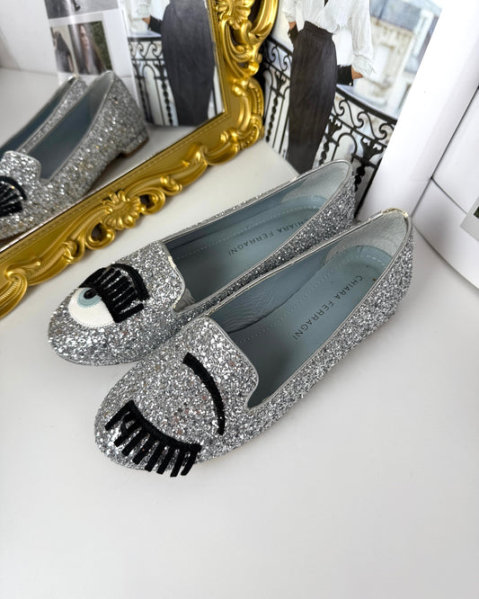 Flirting Glitter Loafers