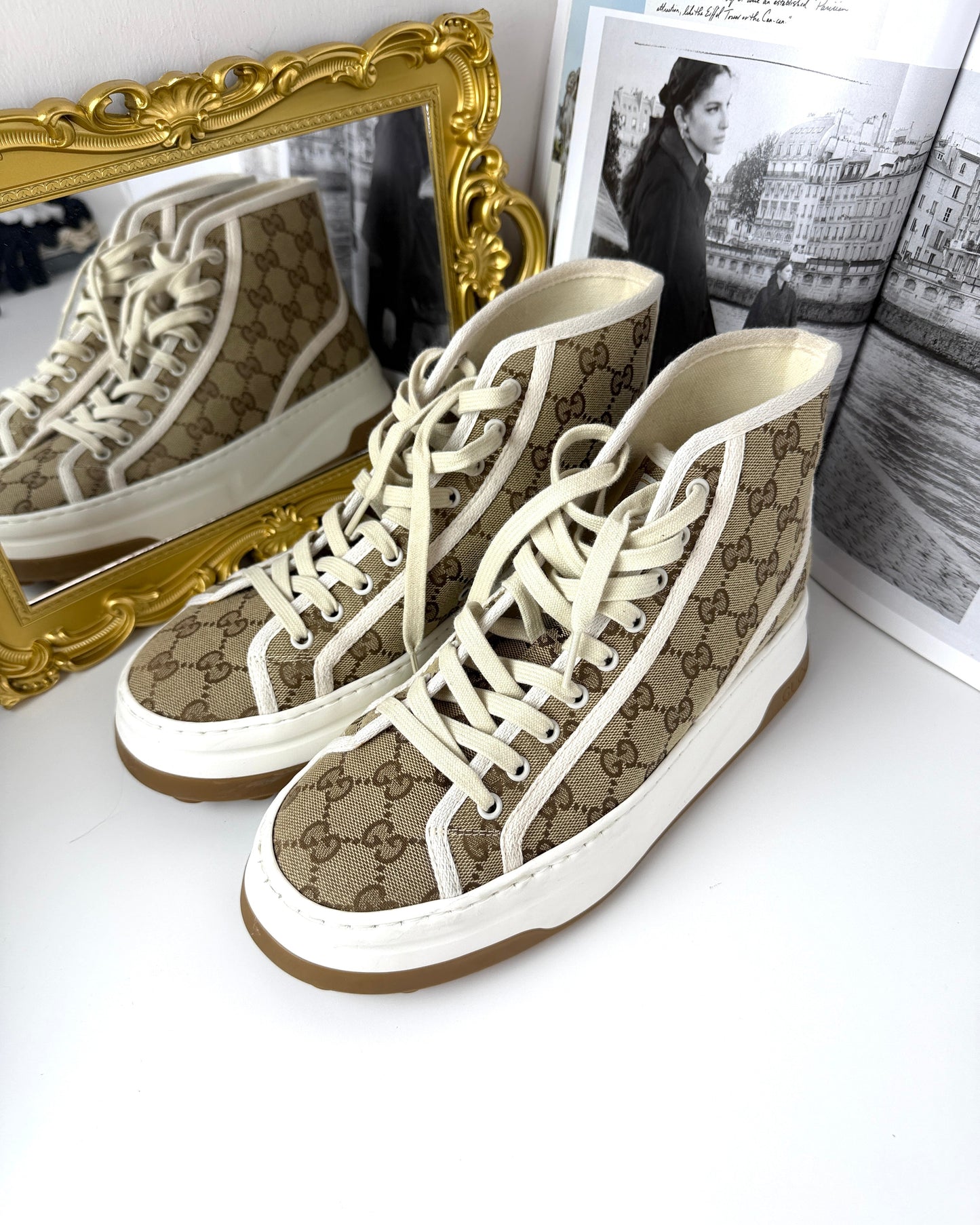 GG High-Top Canvas Sneaker