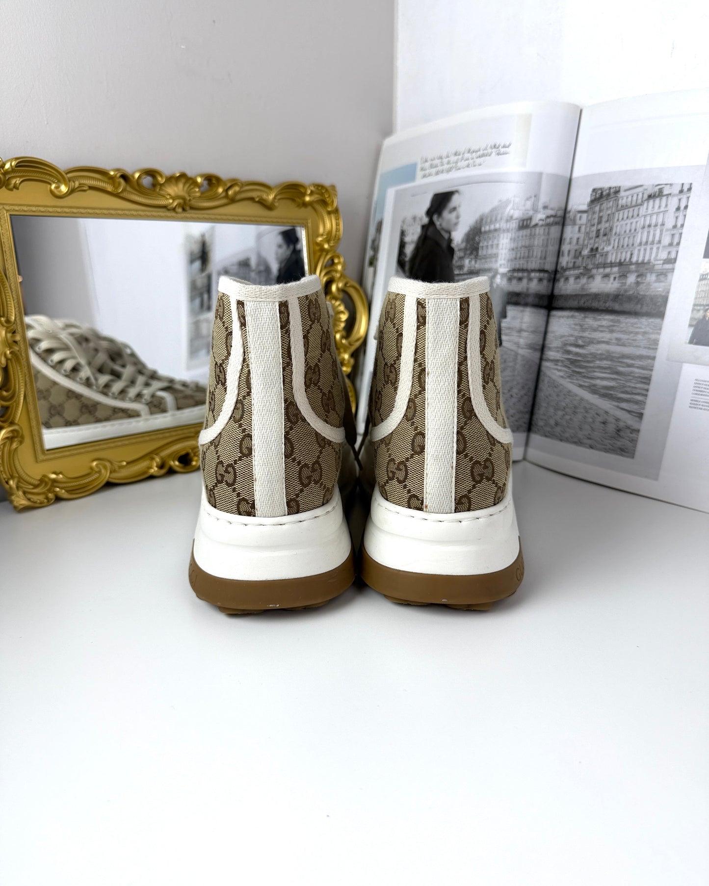 GG High-Top Canvas Sneaker