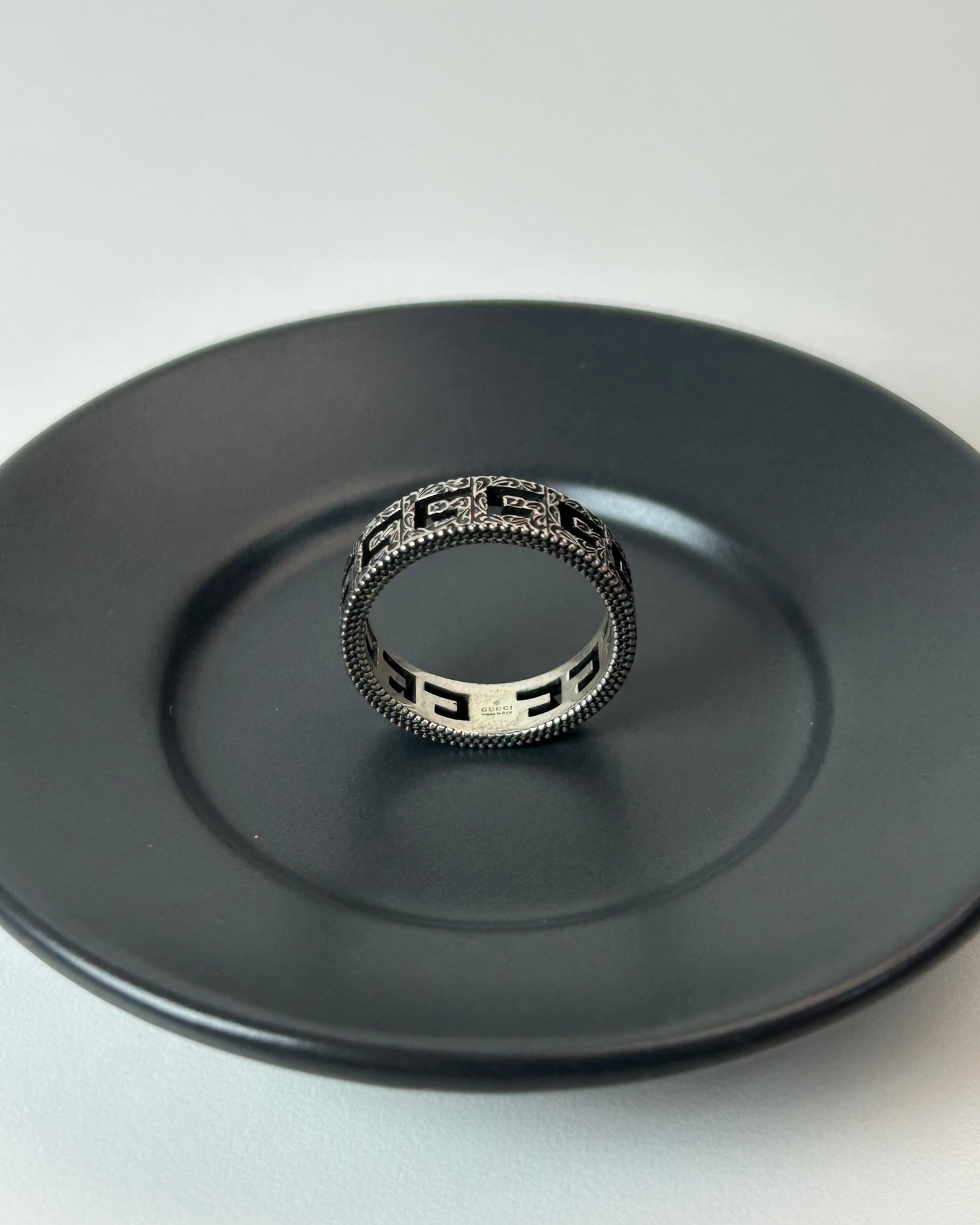 Square G Arabesque Ring