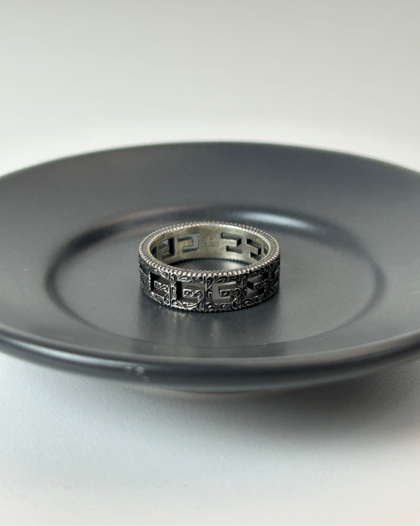 Square G Arabesque Ring