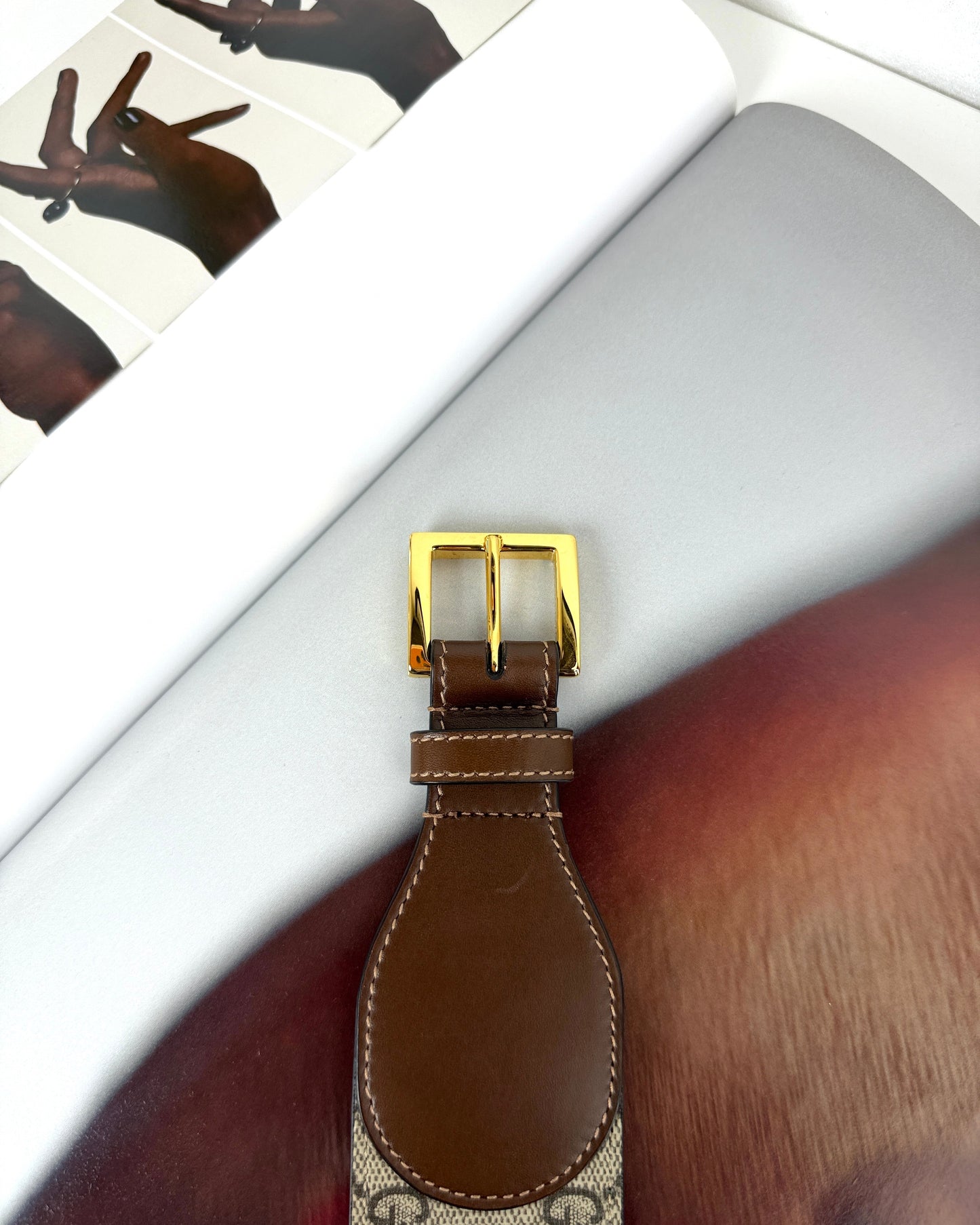 Leather Belt with Horsebit