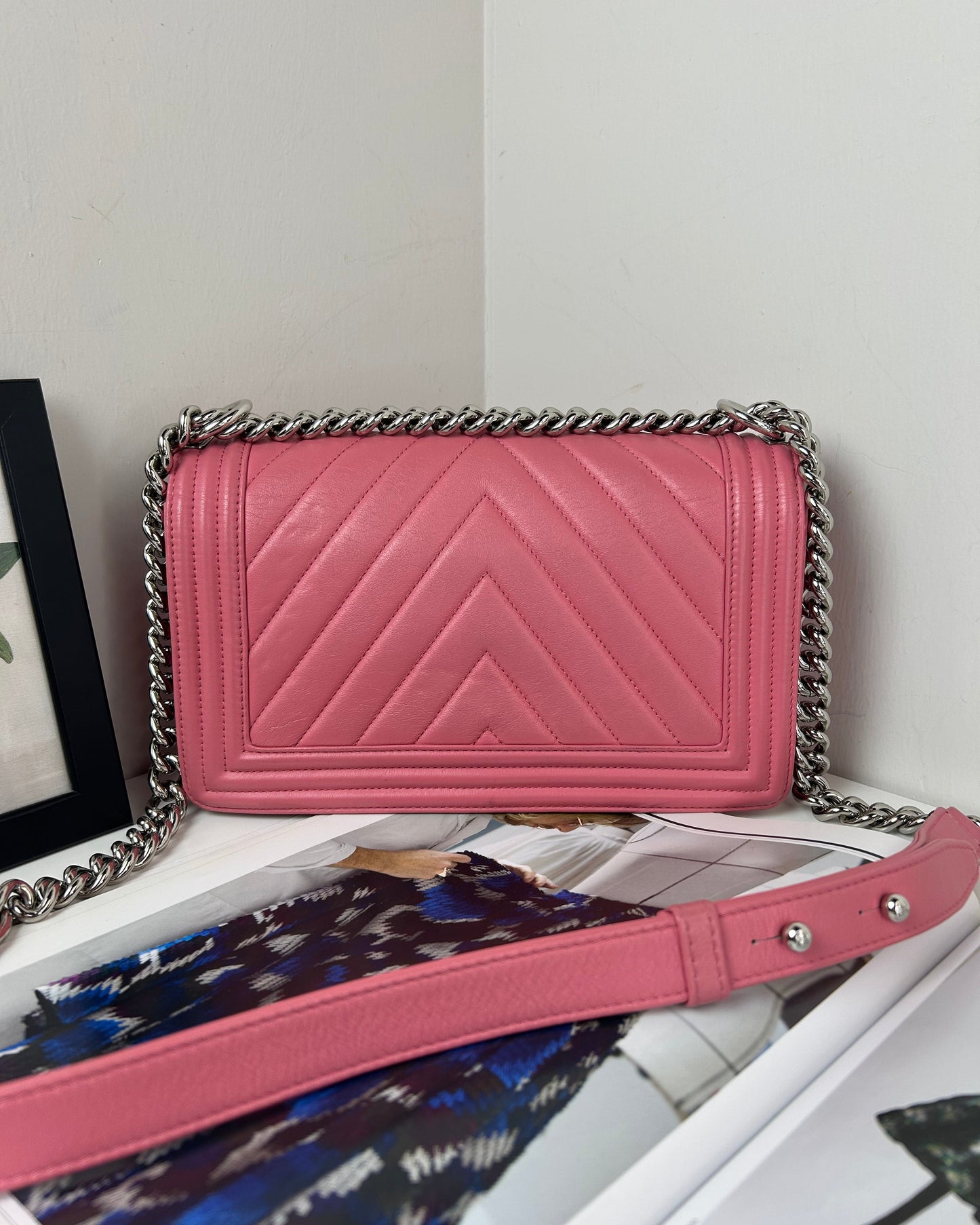 Chevron Medium Boy Bag