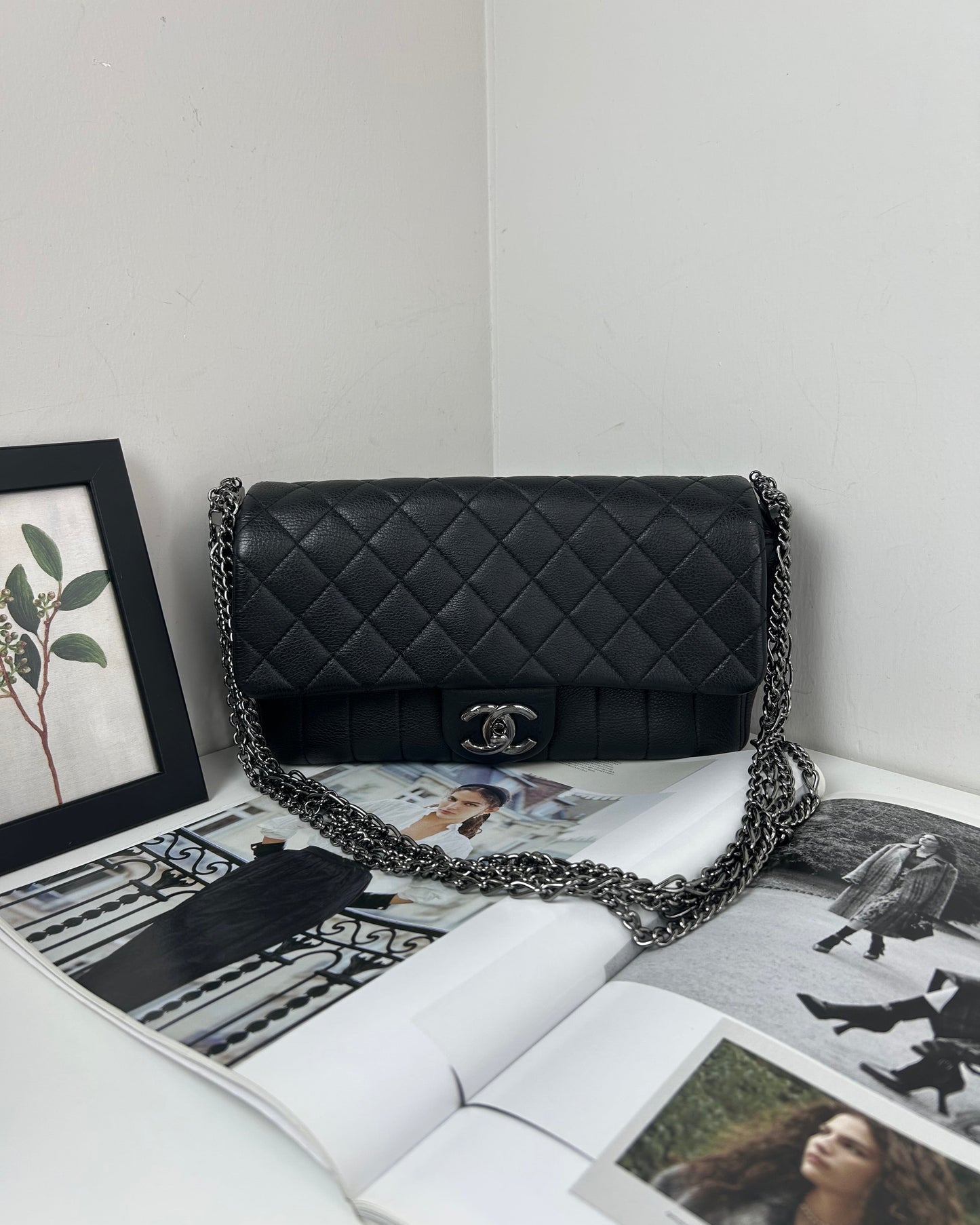 Multi Chain Flap Bag