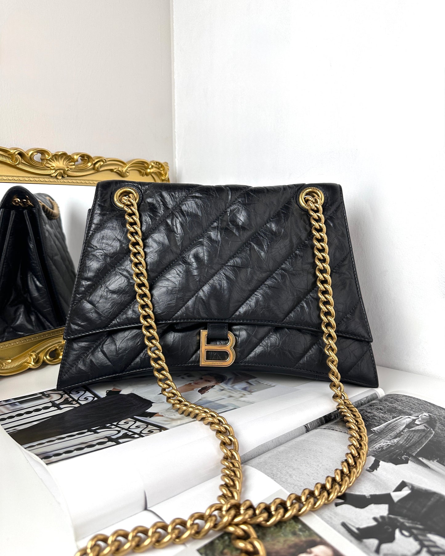 Crush Quilted Chain Bag